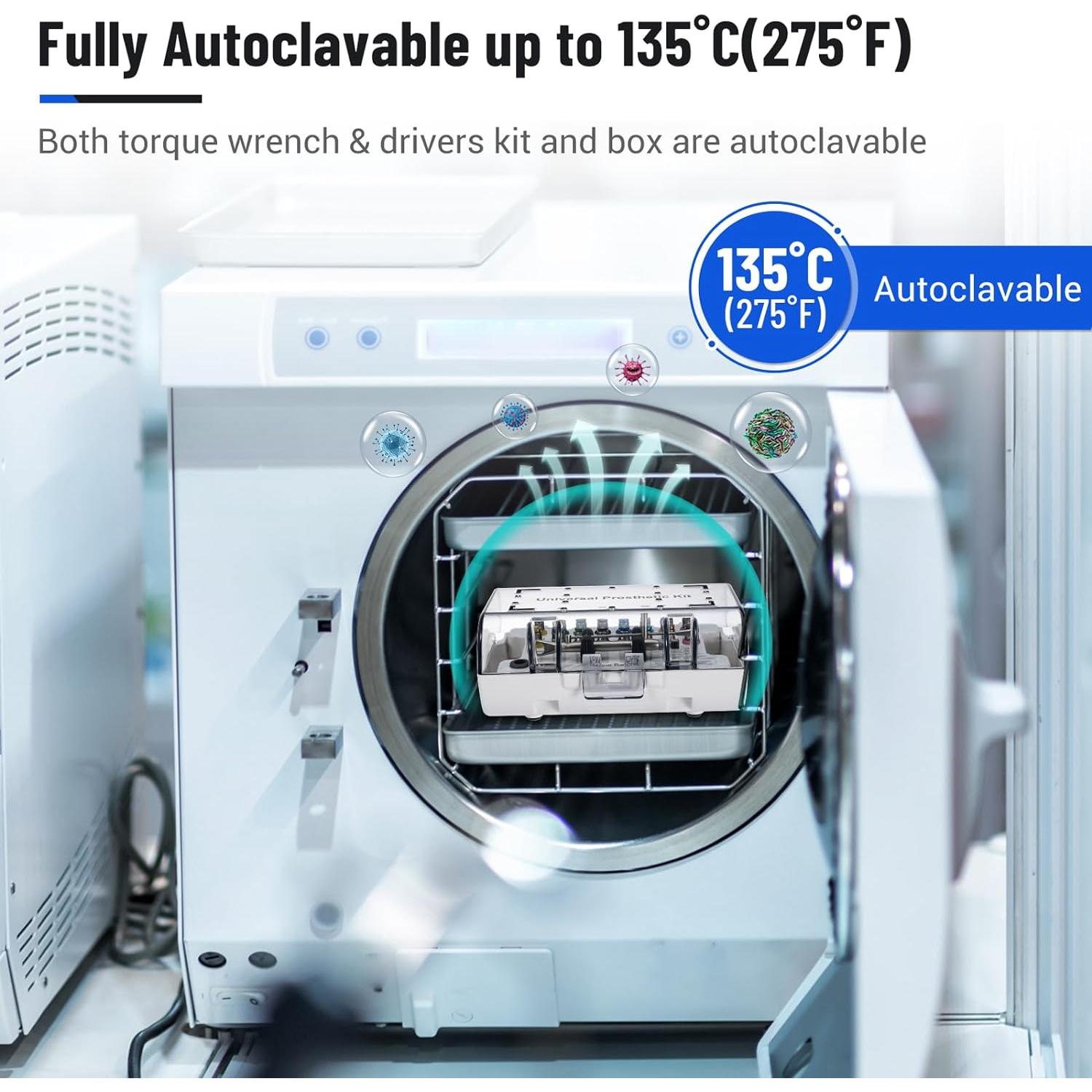 Juego de Llave de Torque 4E's para Implantes Dentales 16pcs