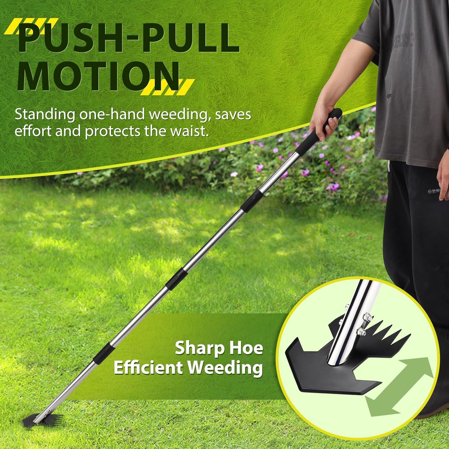 Hoe de Jardín CAROD Ajustable 76-152 cm para Desmalezar