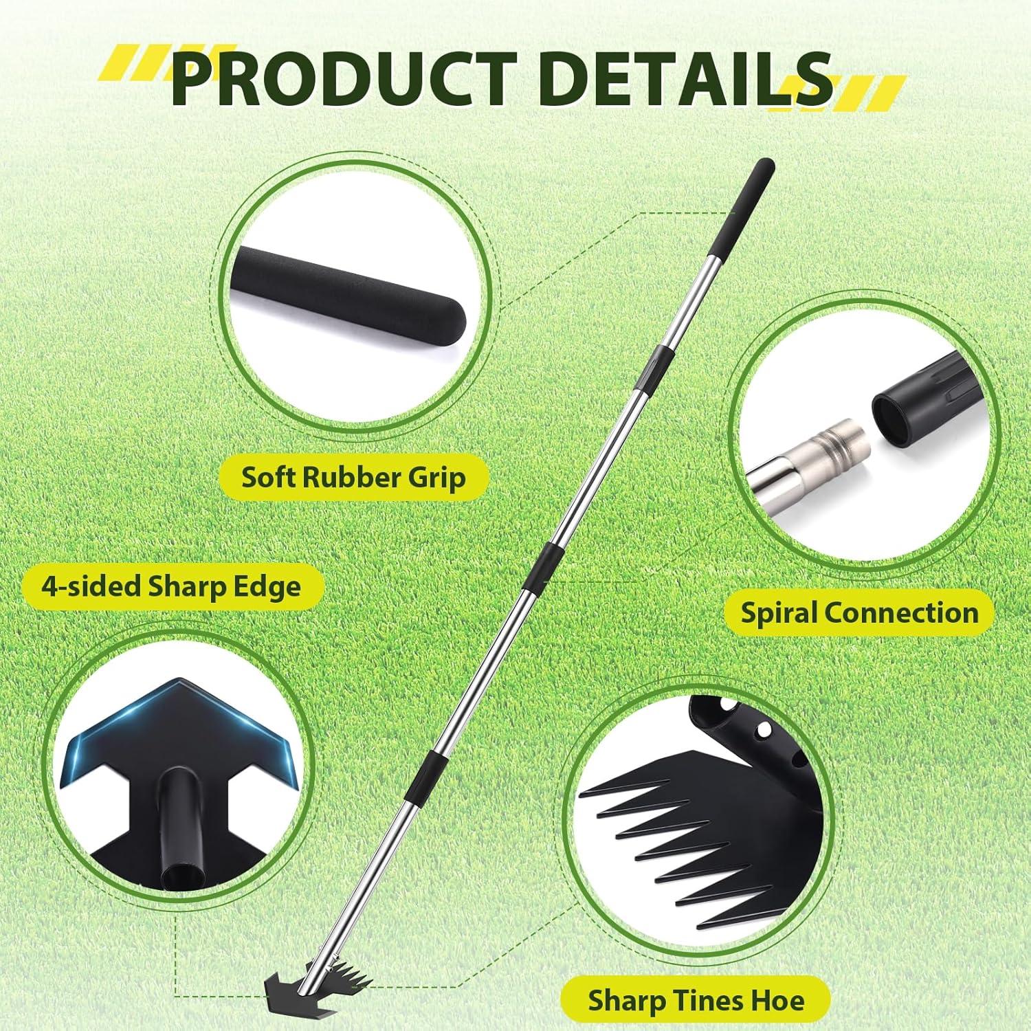 Hoe de Jardín CAROD Ajustable 76-152 cm para Desmalezar