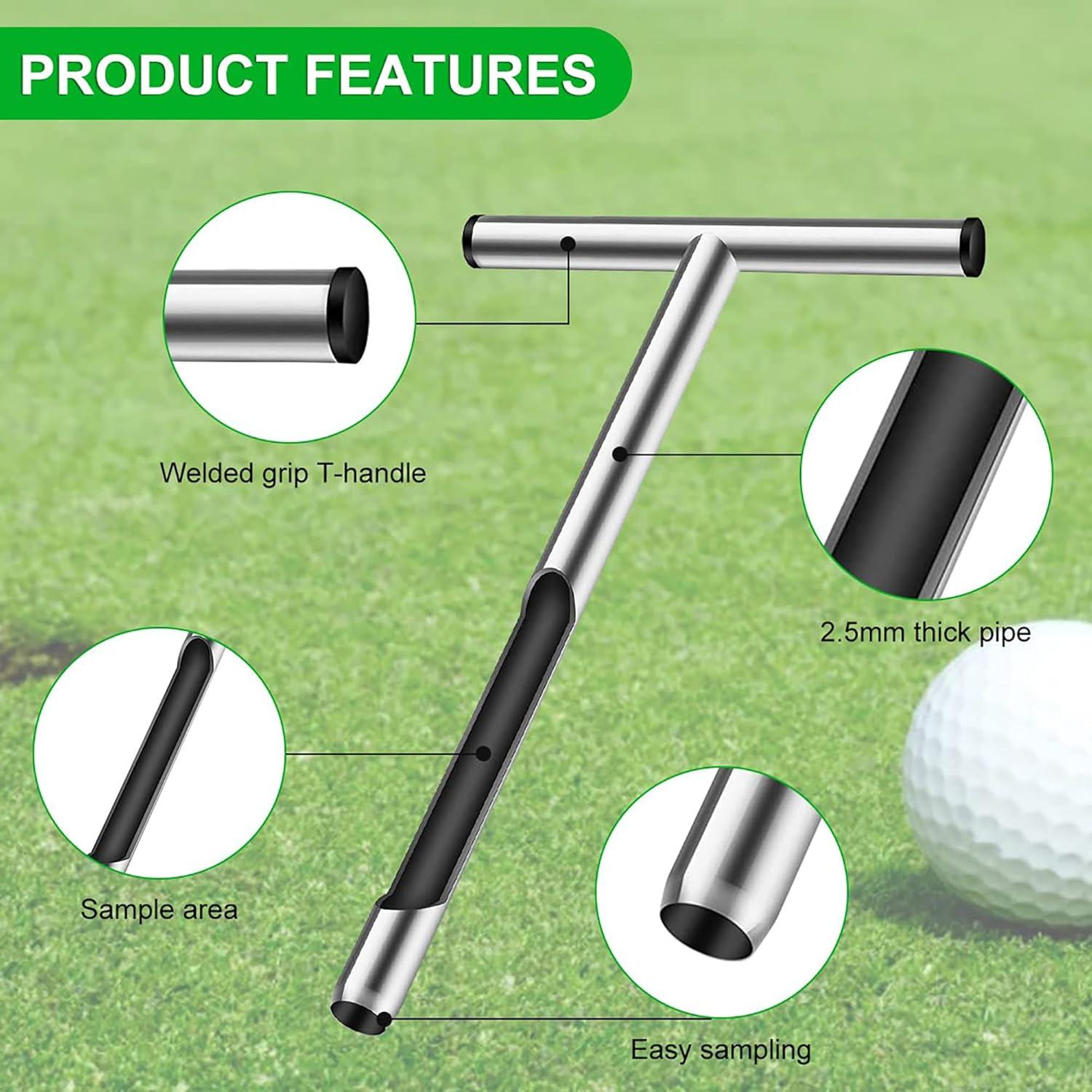 Varilla de Probeta de Suelo Wdlxmzx Acero Inoxidable 30,5 cm