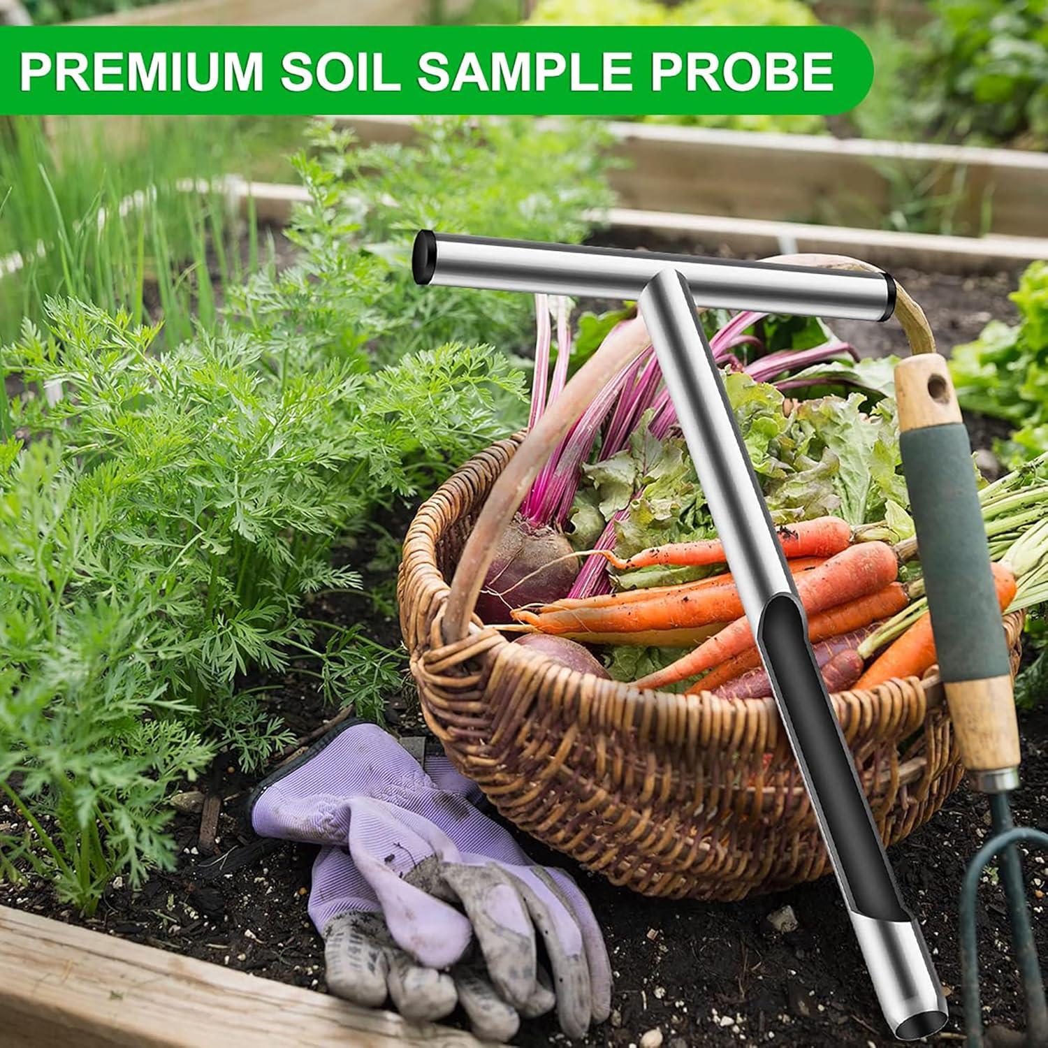 Varilla de Probeta de Suelo Wdlxmzx Acero Inoxidable 30,5 cm