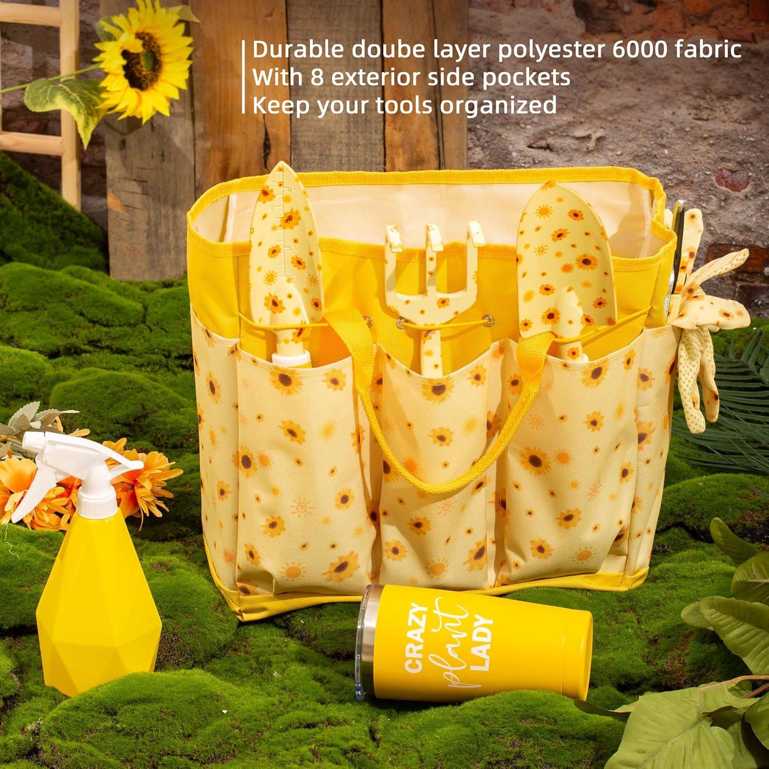 Juego de Herramientas de Jardín LZPTYYSN con Bolsa Amarilla