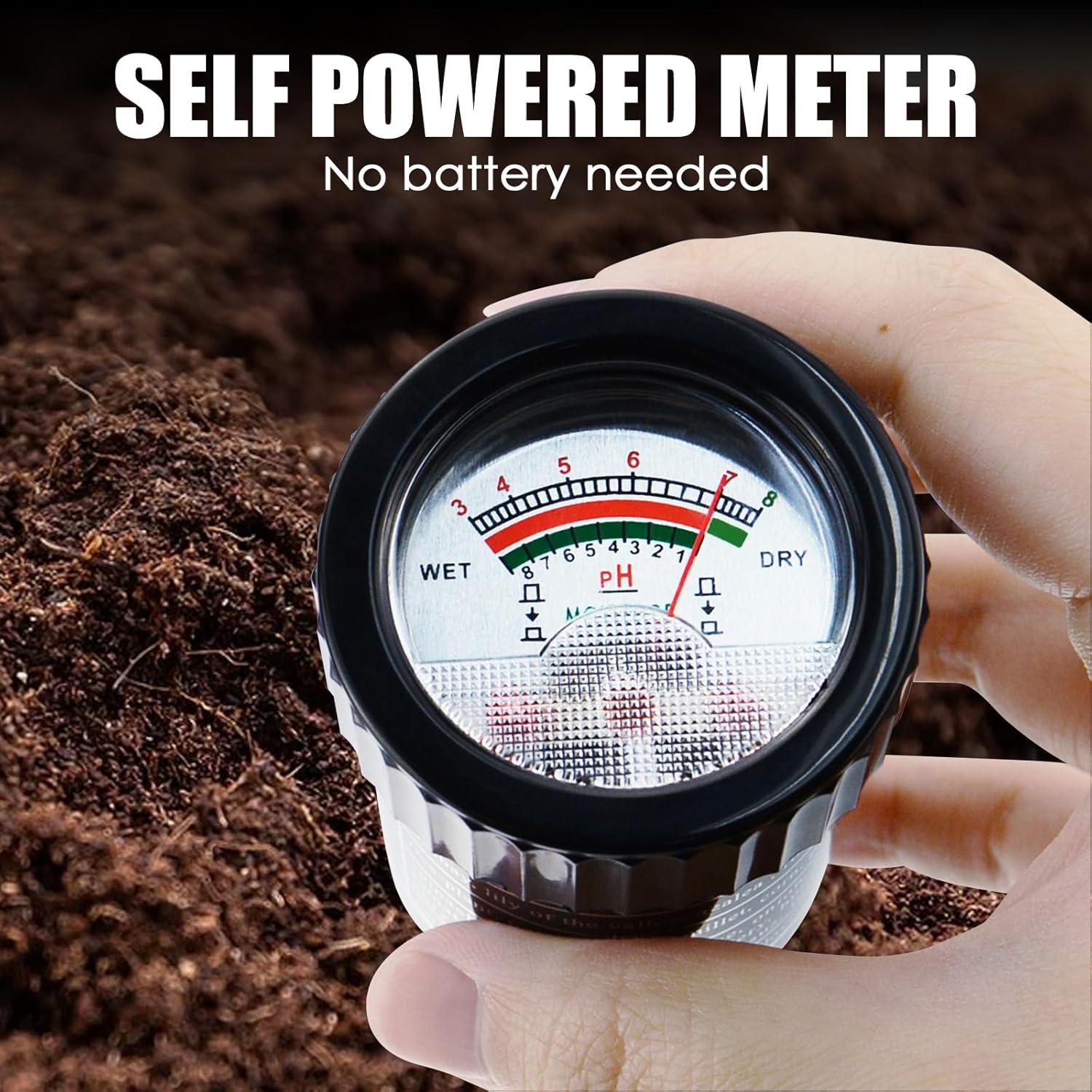 Medidor Digital de pH y Humedad del Suelo TEKCOPLUS 2 en 1