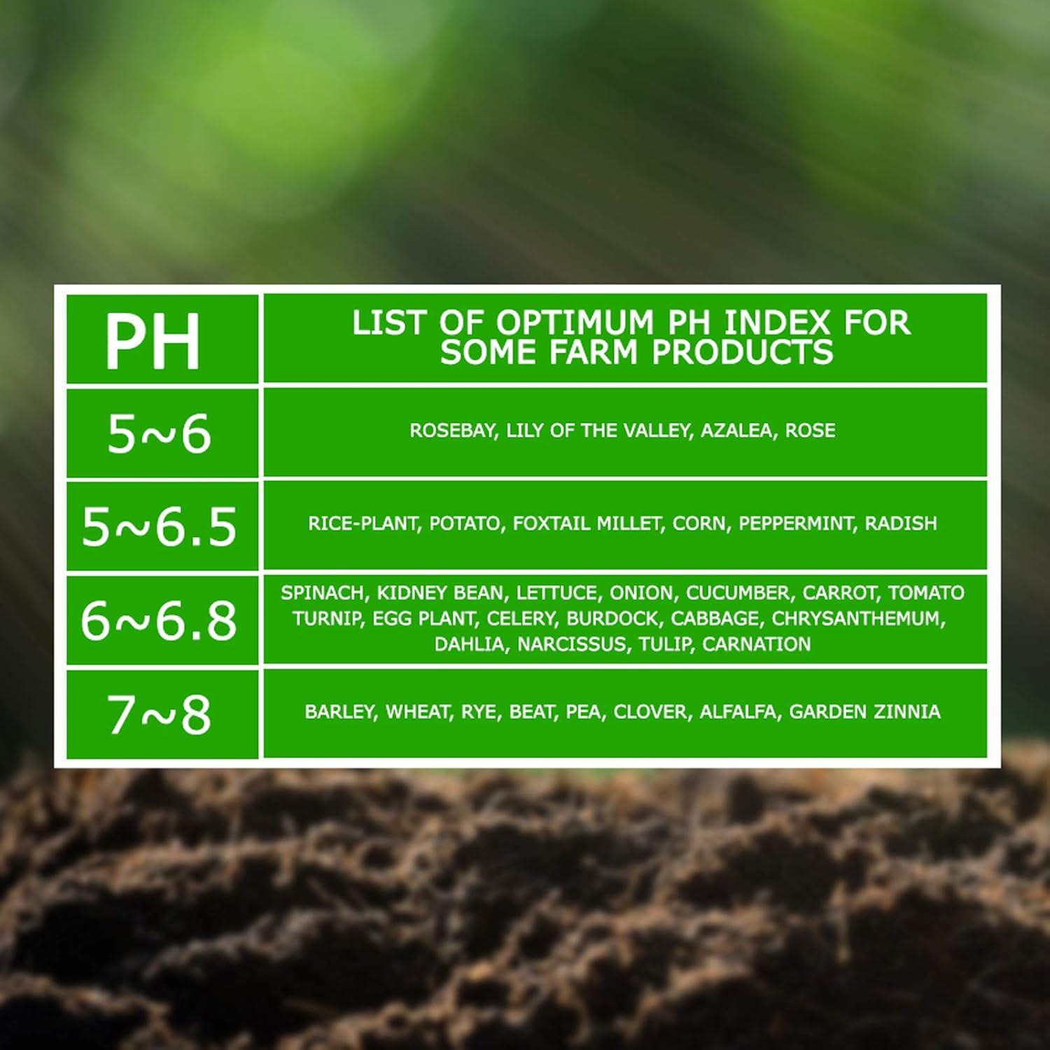 Medidor Digital de pH y Humedad del Suelo TEKCOPLUS 2 en 1