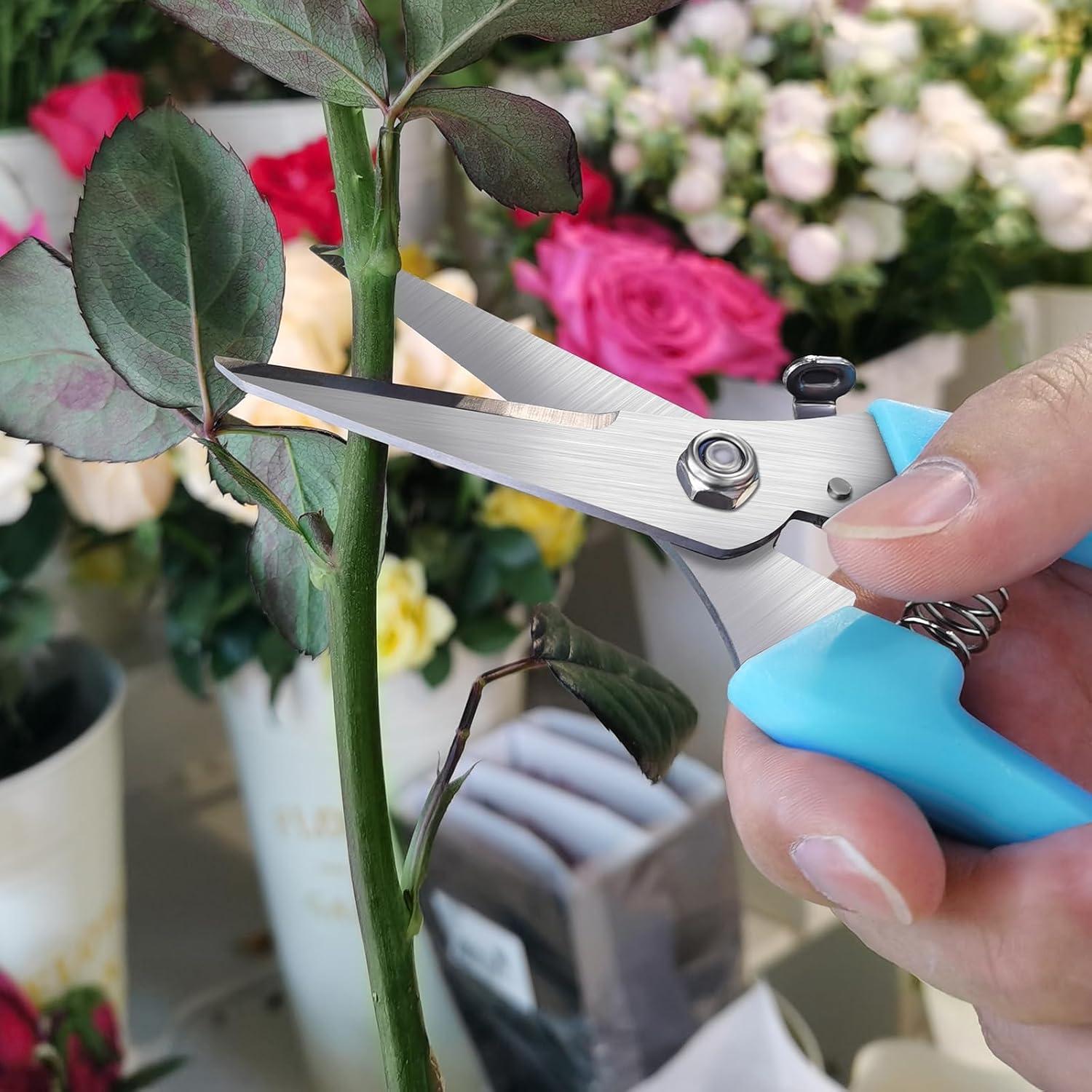 Tijeras de Podar Meibatu 19.3 cm Acero Inoxidable Azul