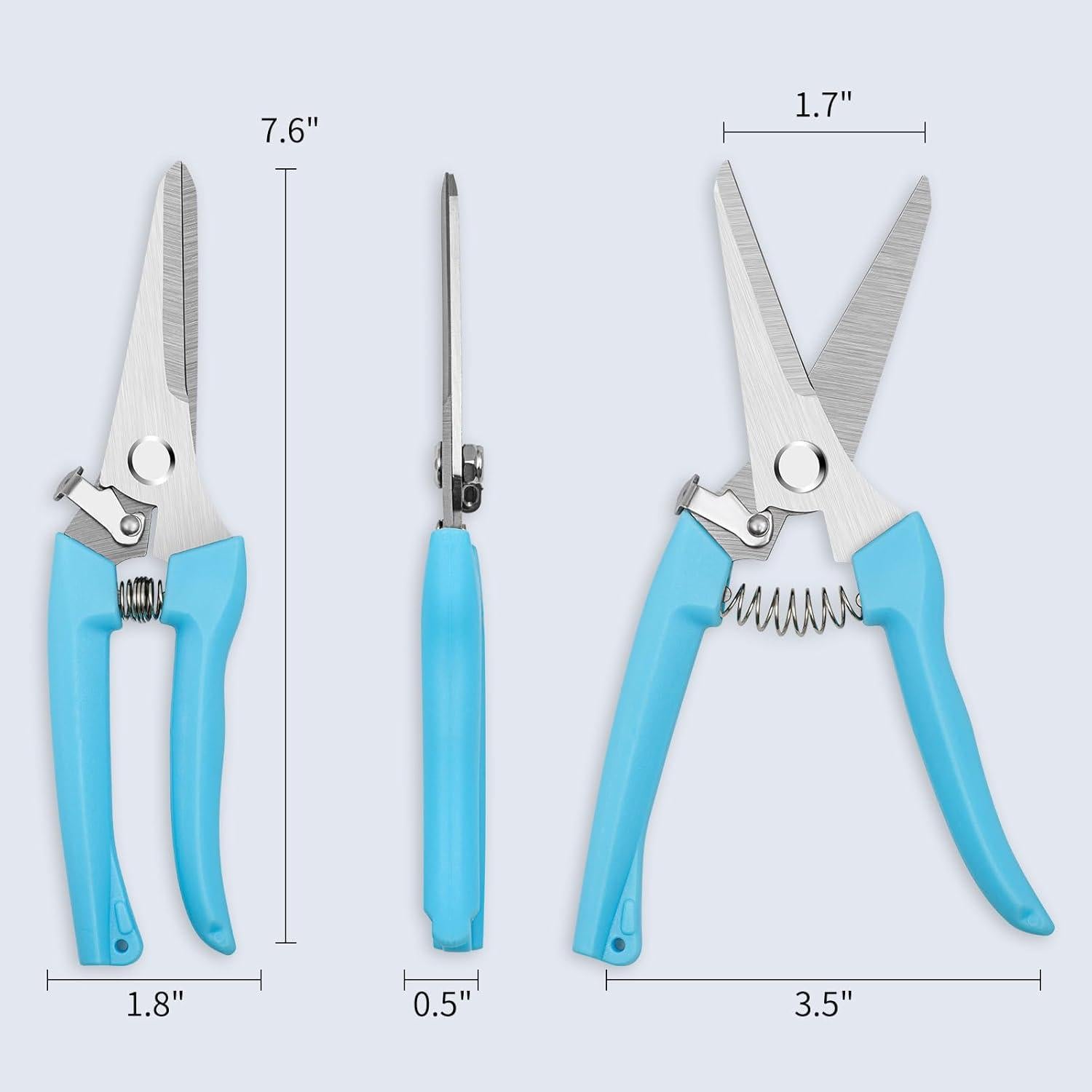 Tijeras de Podar Meibatu 19.3 cm Acero Inoxidable Azul