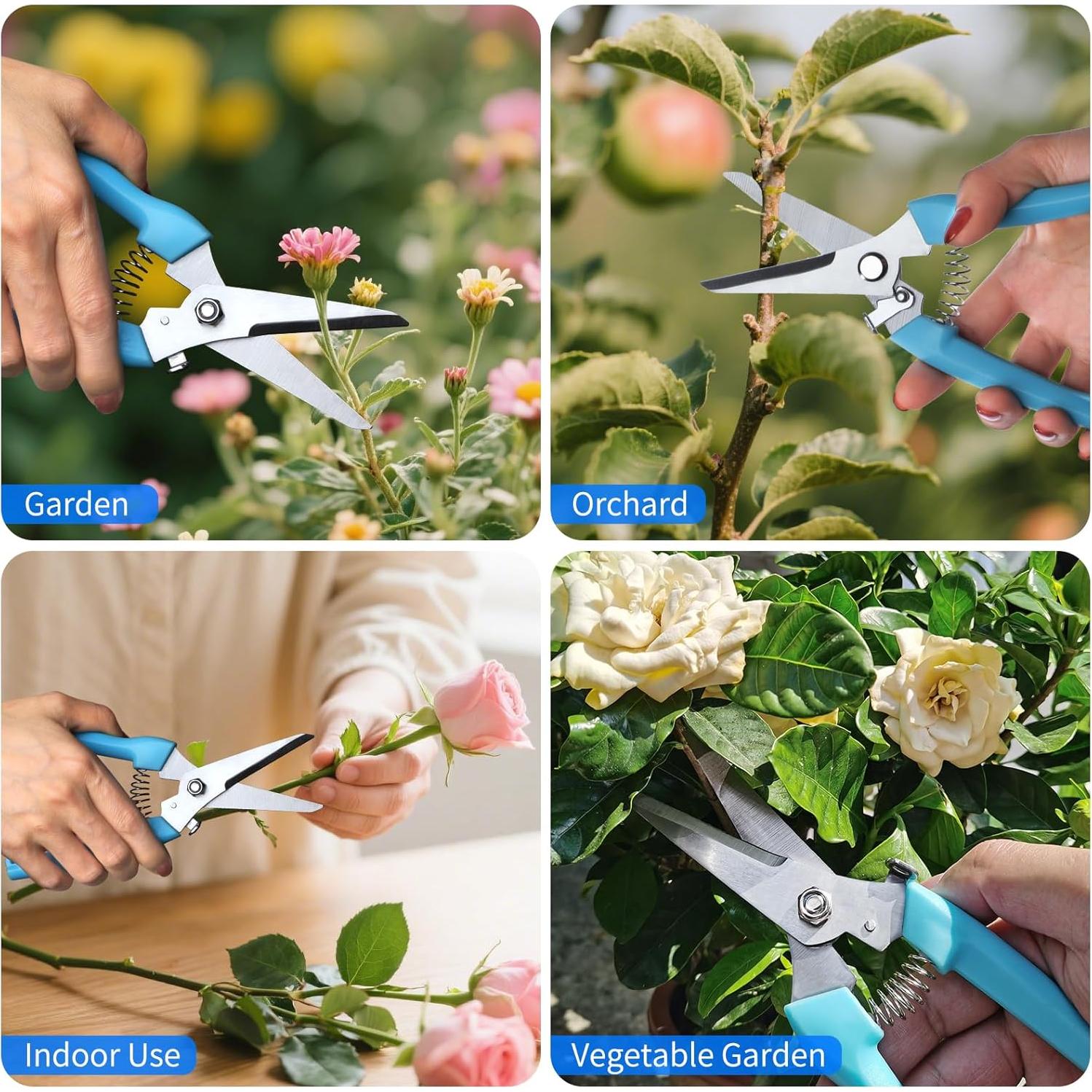 Tijeras de Podar Meibatu 19.3 cm Acero Inoxidable Azul