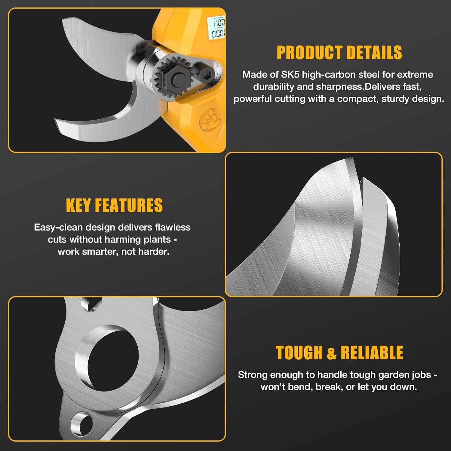 Tijeras de podar eléctricas PropeLannt 20V - 1.5" corte