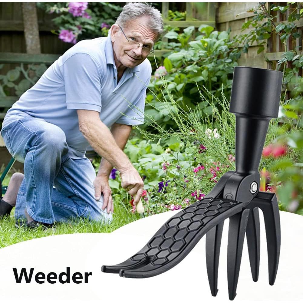Weed Puller Tool Head Replacement, Weeding Puller Remover Tool Stand Up Heavy Duty for Yard Garden, 4 Claws Steel Head Artifact Uprooting Weeder Tool Design Easily Remove Weeds (No Handle)