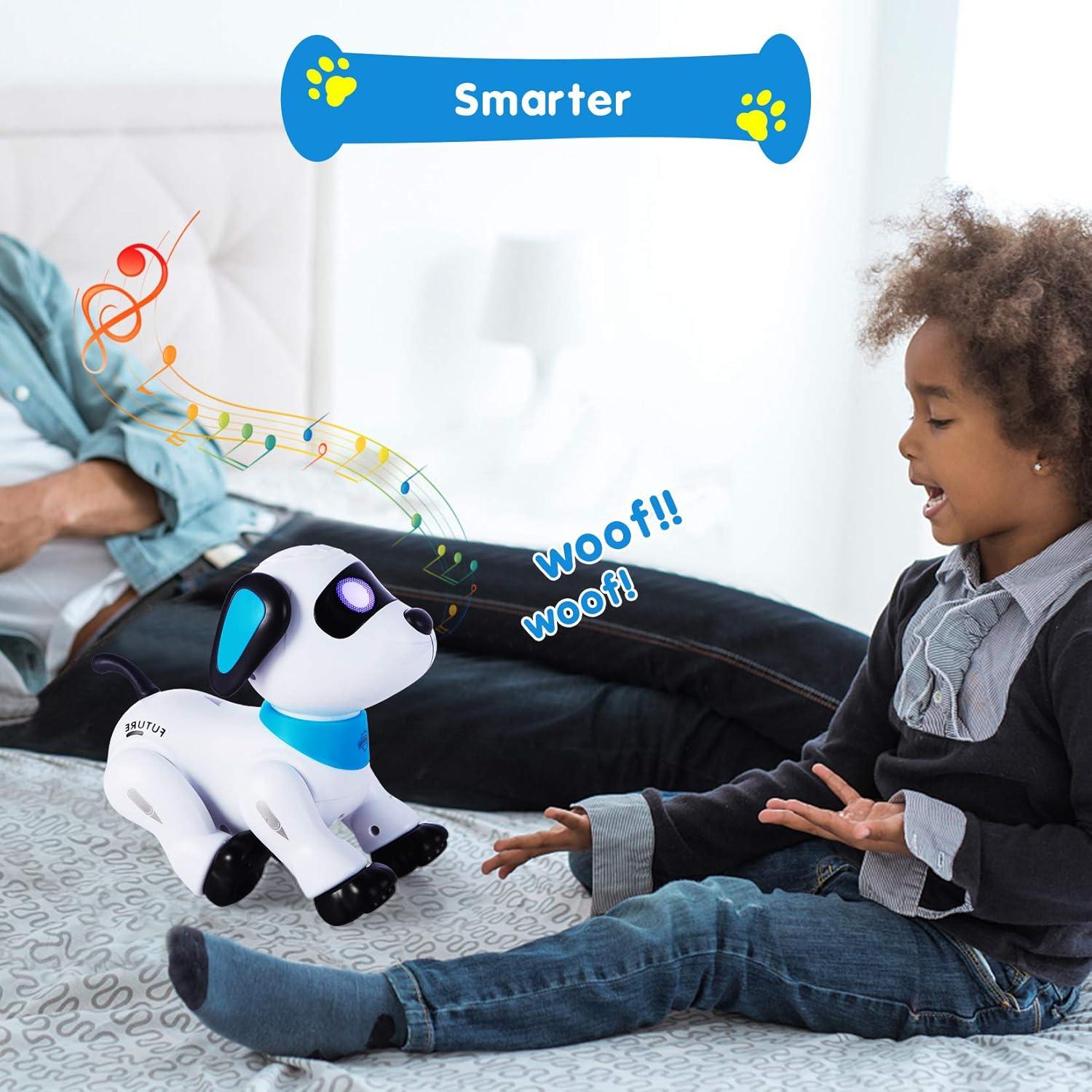 Perro Robot Control Remoto Yiman Azul 0.60 kg 3+ Años