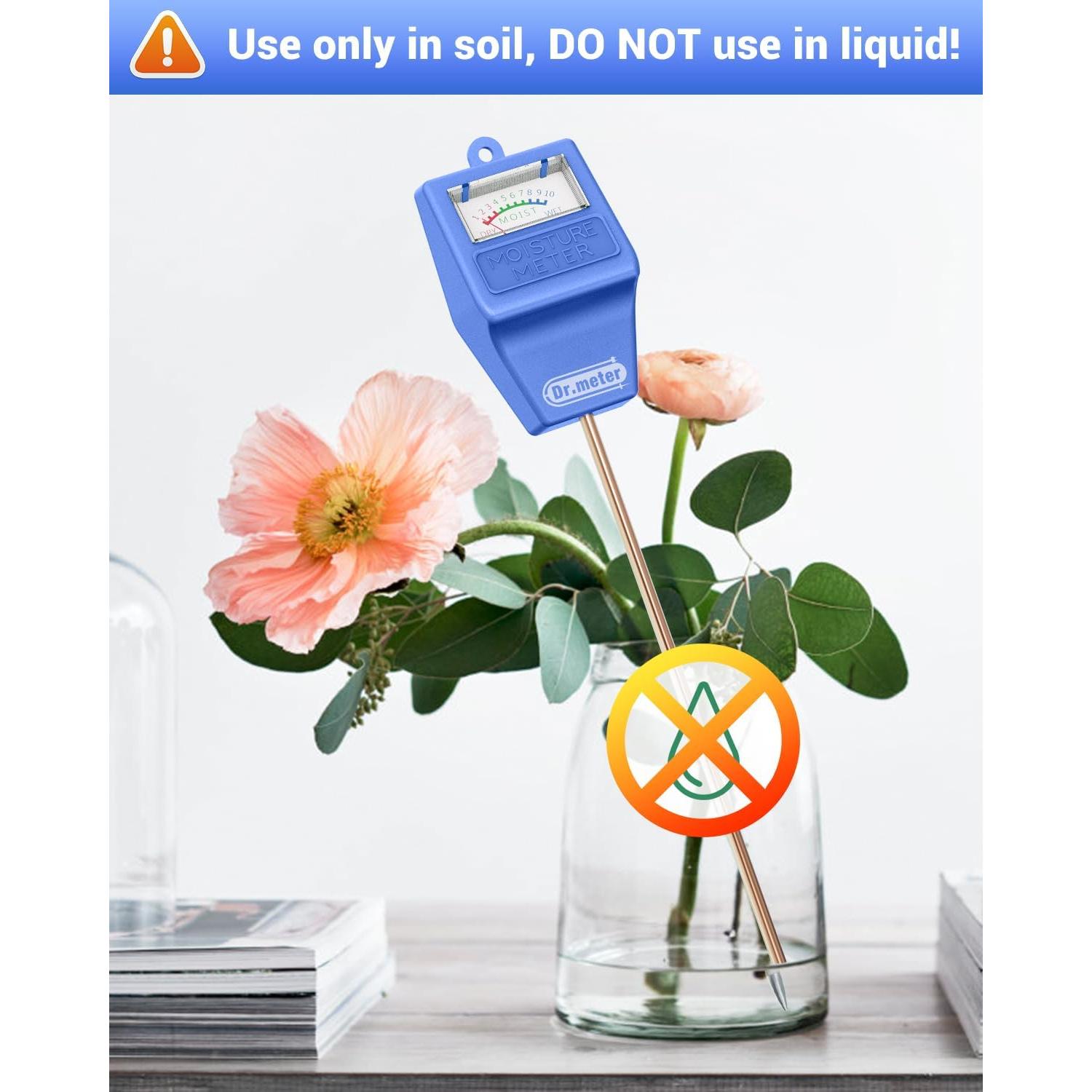 Medidor de Humedad del Suelo Dr.meter S10Plus Azul