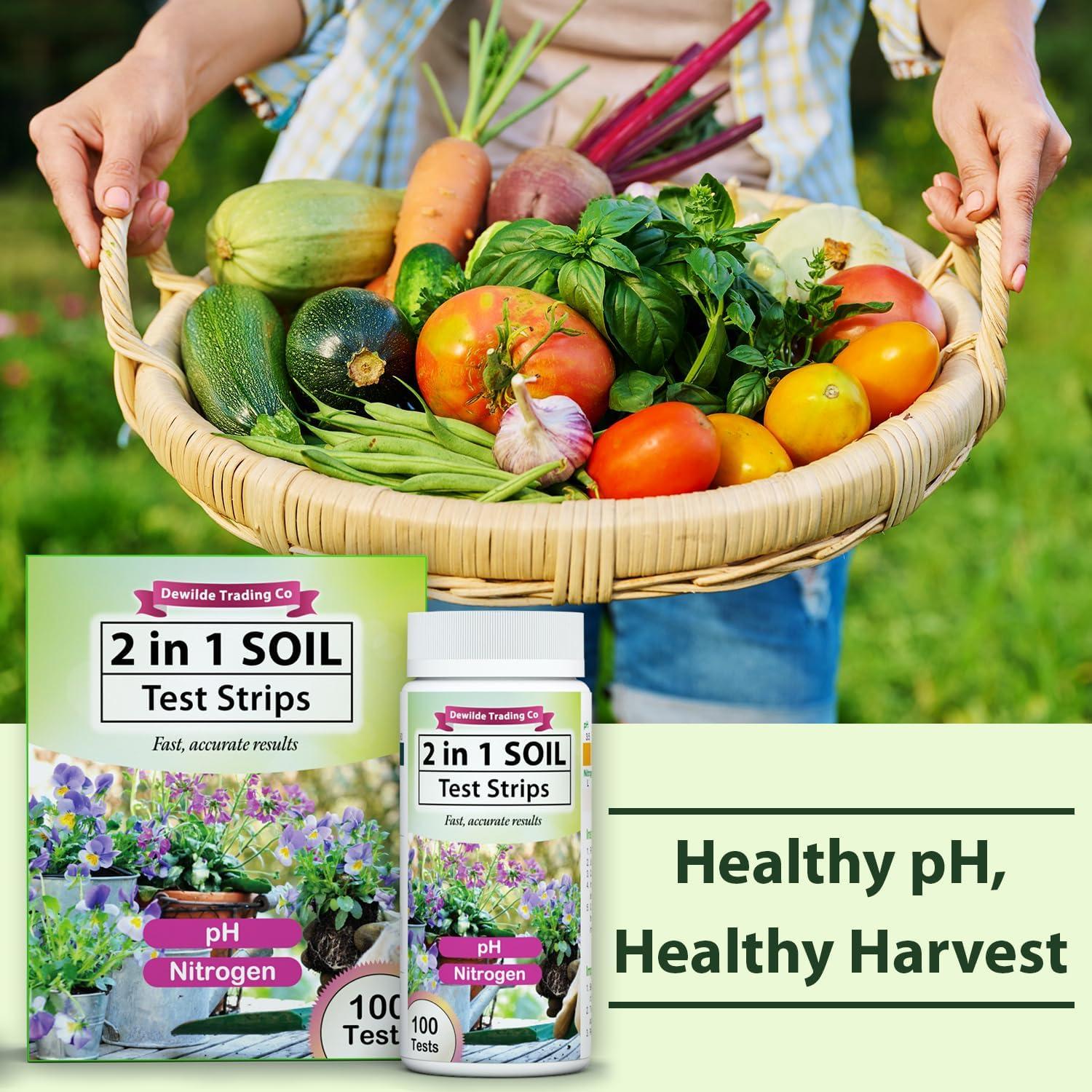 Kit de Prueba de Suelo pH y Nitrógeno Dewilde - 100 Pruebas