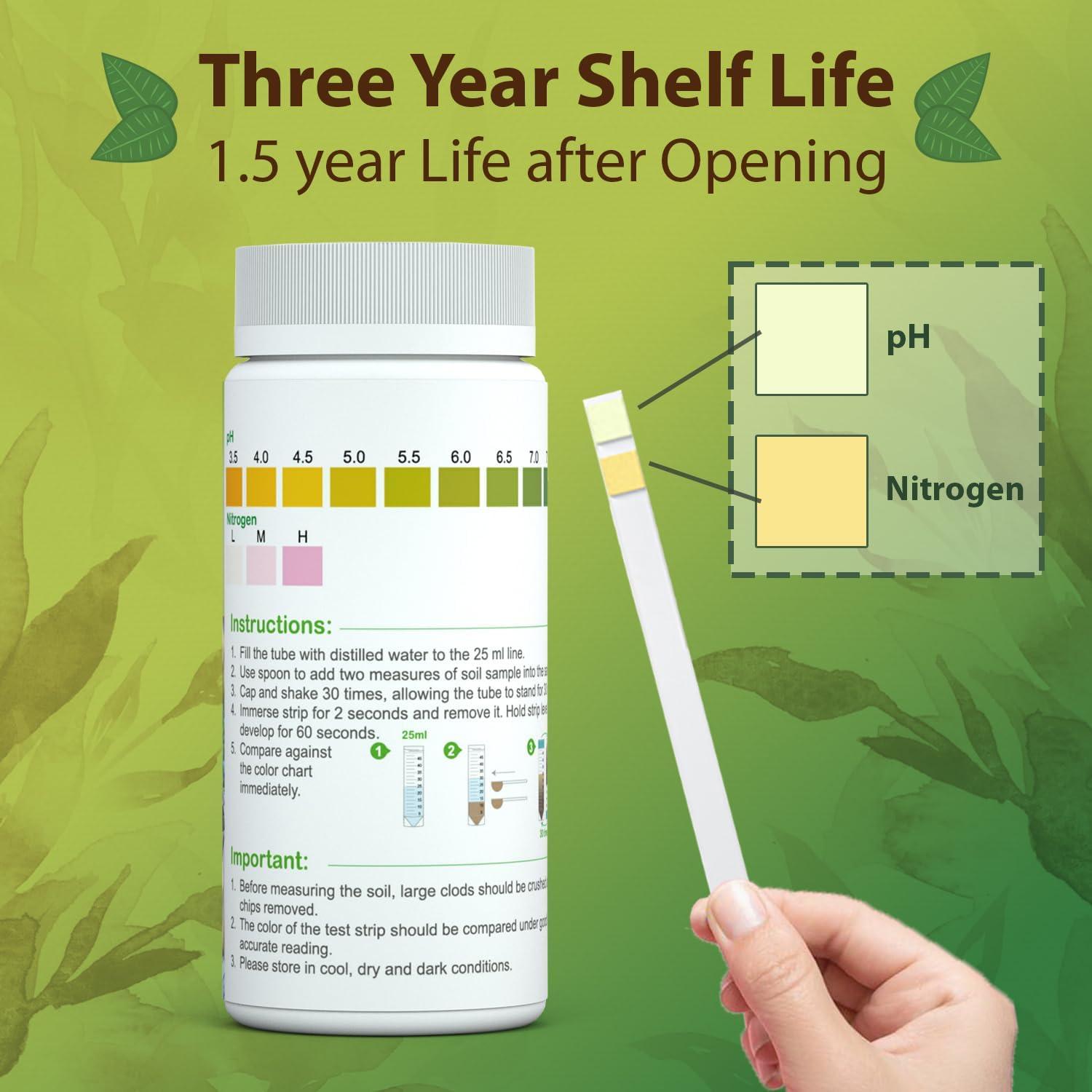 Kit de Prueba de Suelo pH y Nitrógeno Dewilde - 100 Pruebas