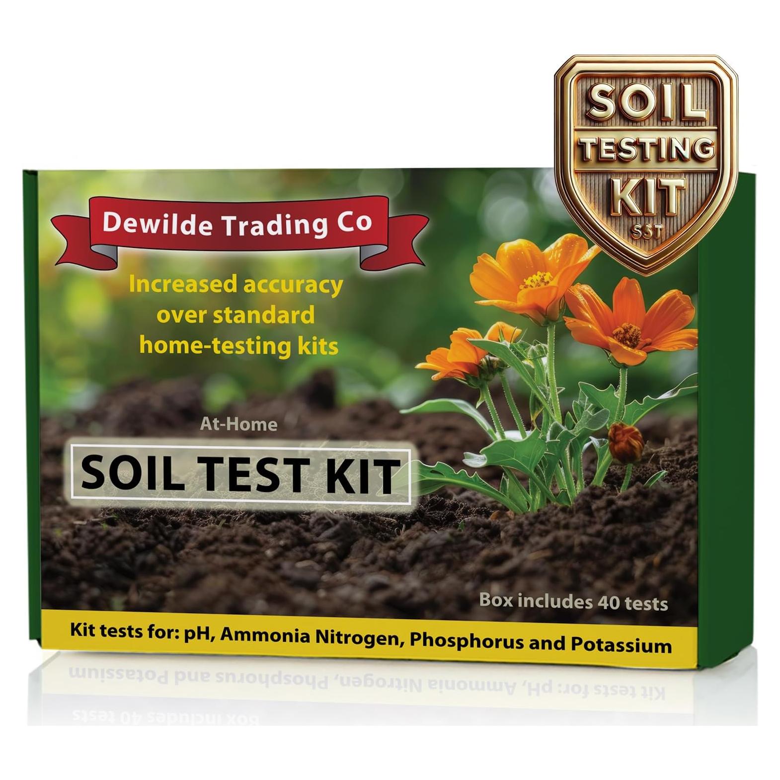 Kit de Prueba de Suelo 4 en 1 Dewilde - 40 Pruebas pH/N/P/K