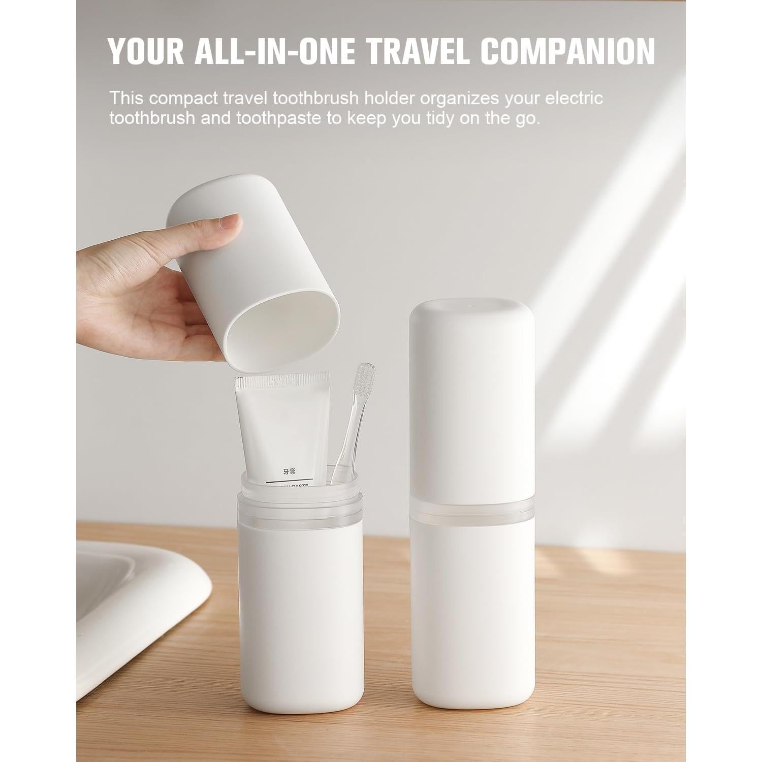 Soporte de Cepillo de Dientes FERYES Estuche Blanco 23.1 cm