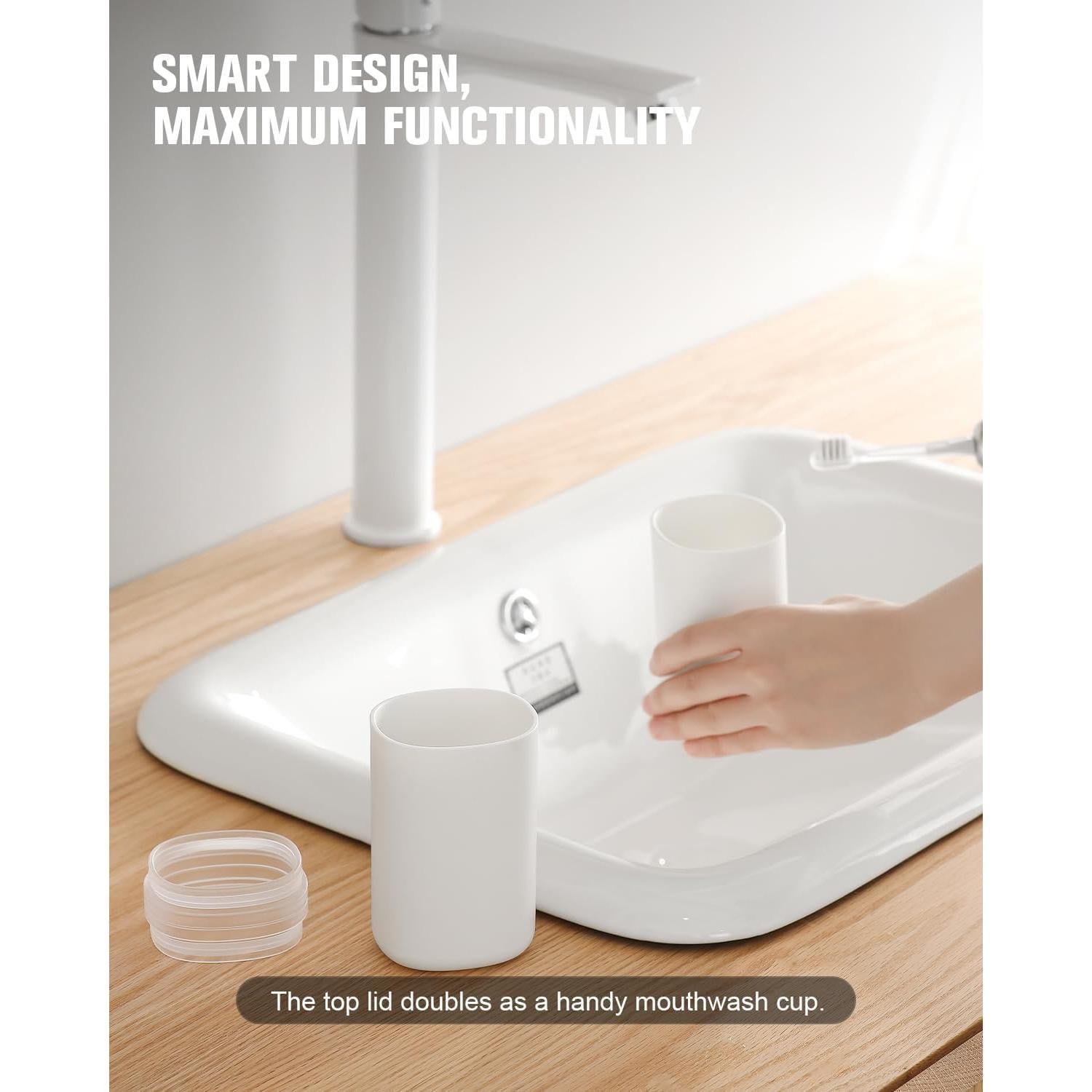 Soporte de Cepillo de Dientes FERYES Estuche Blanco 23.1 cm