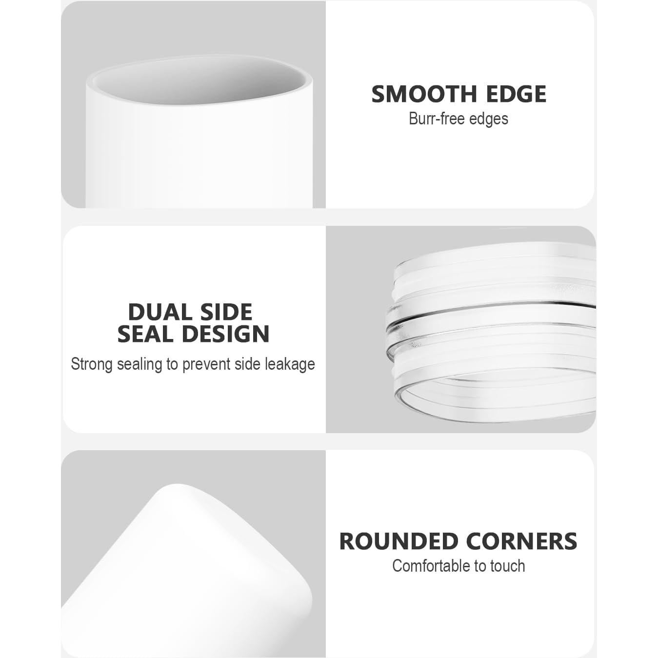 Soporte de Cepillo de Dientes FERYES Estuche Blanco 23.1 cm