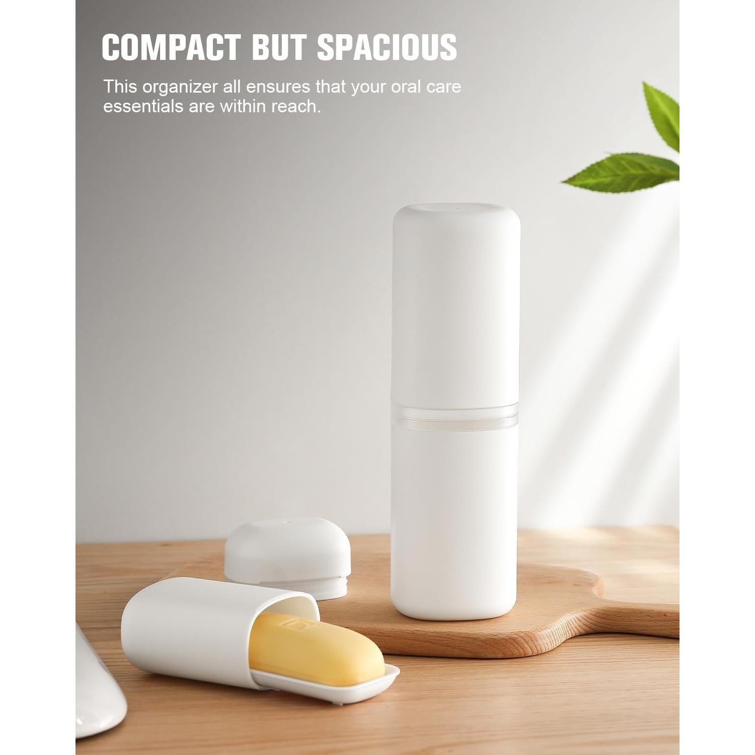 Soporte de Cepillo de Dientes FERYES Estuche Blanco 23.1 cm