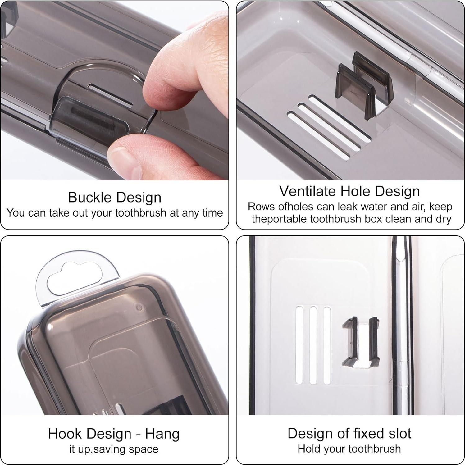 Estuche de Viaje para Cepillos de Dientes Yeeco 20x4.7x3cm