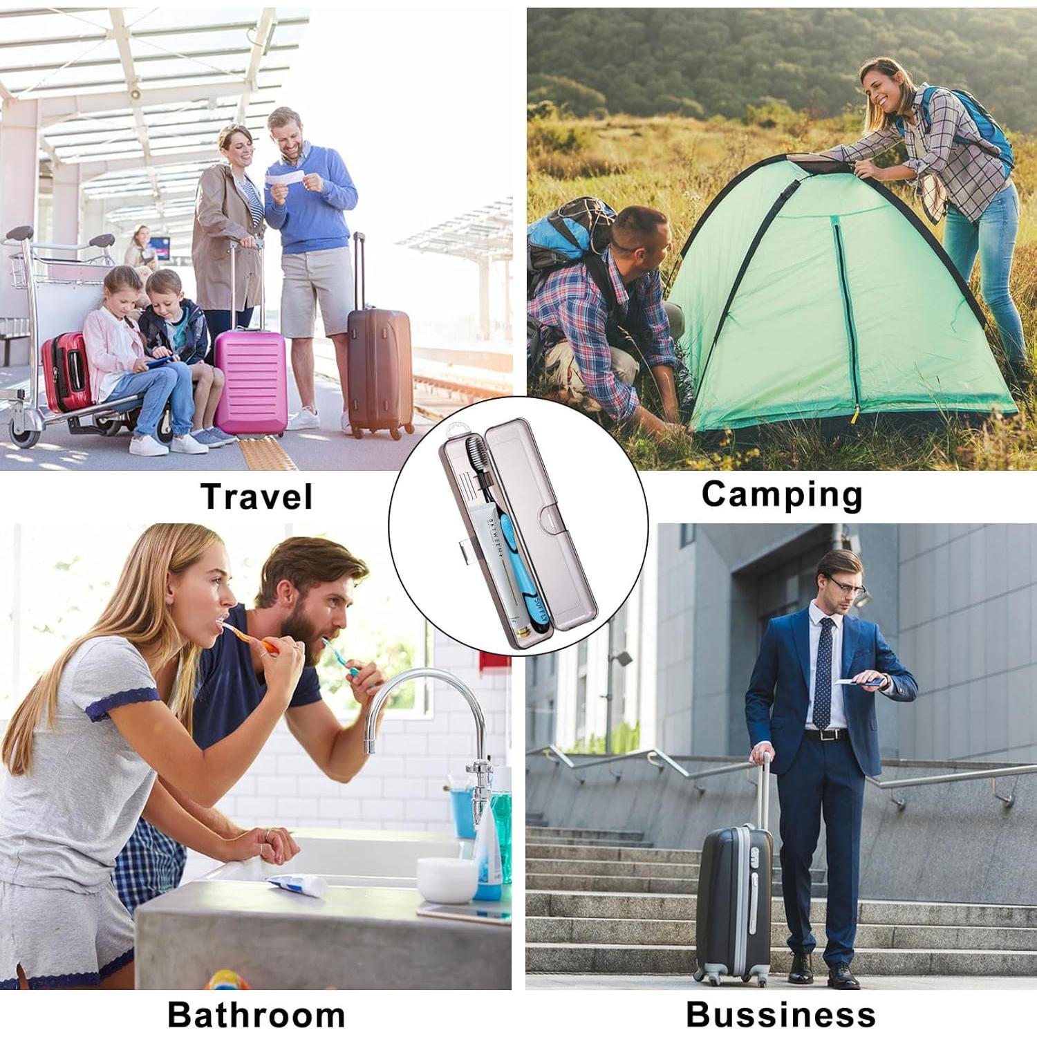 Estuche de Viaje para Cepillos de Dientes Yeeco 20x4.7x3cm