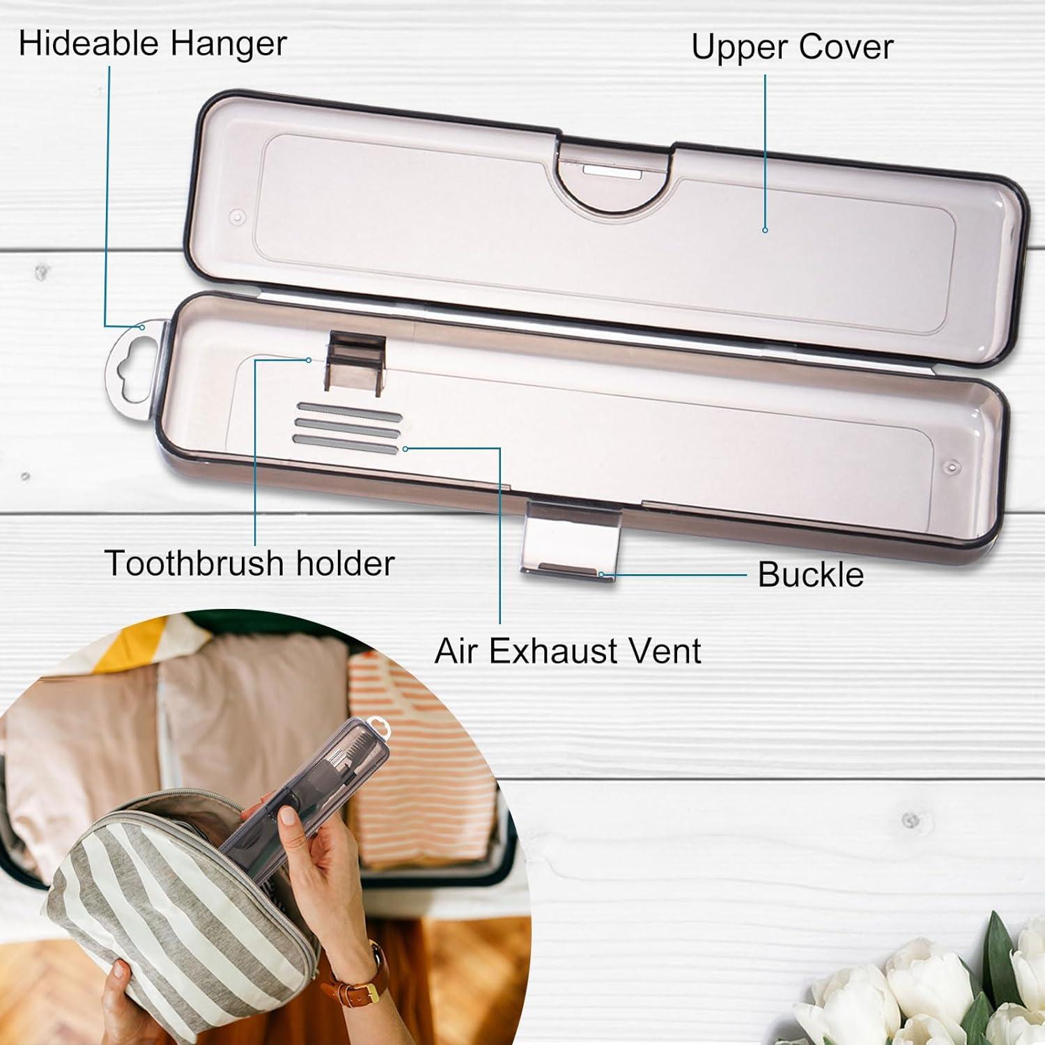 Estuche de Viaje para Cepillos de Dientes Yeeco 20x4.7x3cm