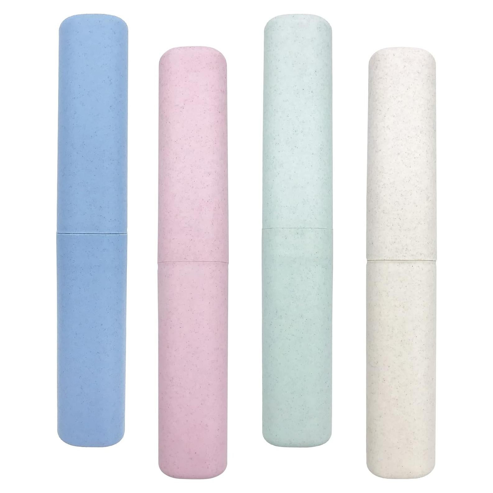 Estuche de Cepillo de Dientes de Viaje SietDESEO Pack 4 Colores