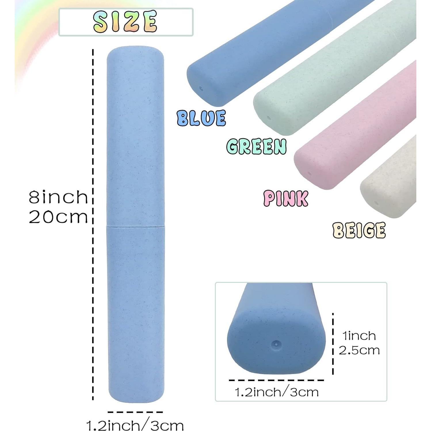 Estuche de Cepillo de Dientes de Viaje SietDESEO Pack 4 Colores