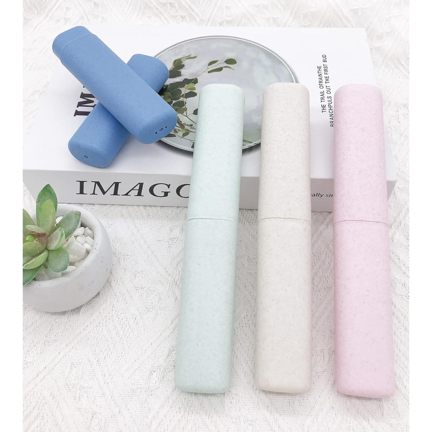 Estuche de Cepillo de Dientes de Viaje SietDESEO Pack 4 Colores