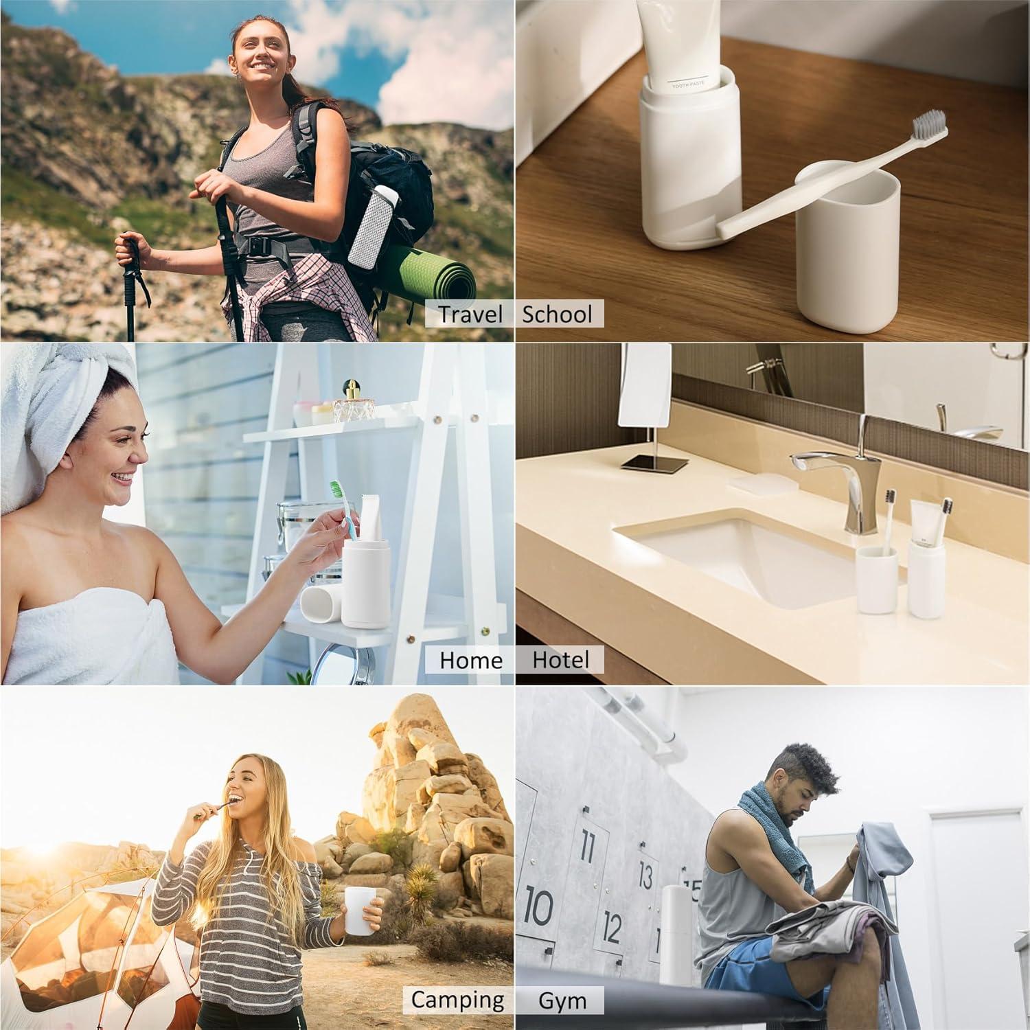 Estuche de Cepillo de Dientes de Viaje Baluca Blanco 20 cm