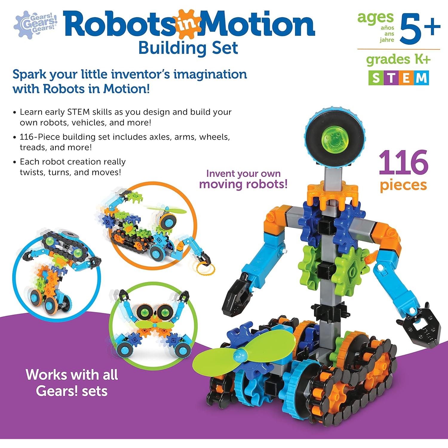 Juego de Construcción Robots Gears! Gears! Gears! - 116 Piezas