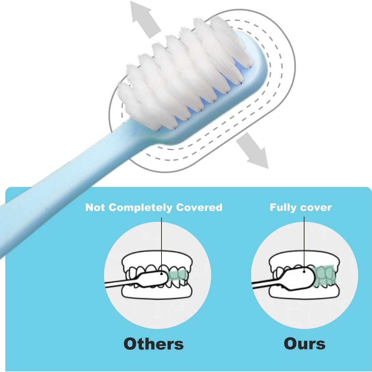 Cepillo de Dientes Extra Suave SUREE 4 Paquetes con Estuche