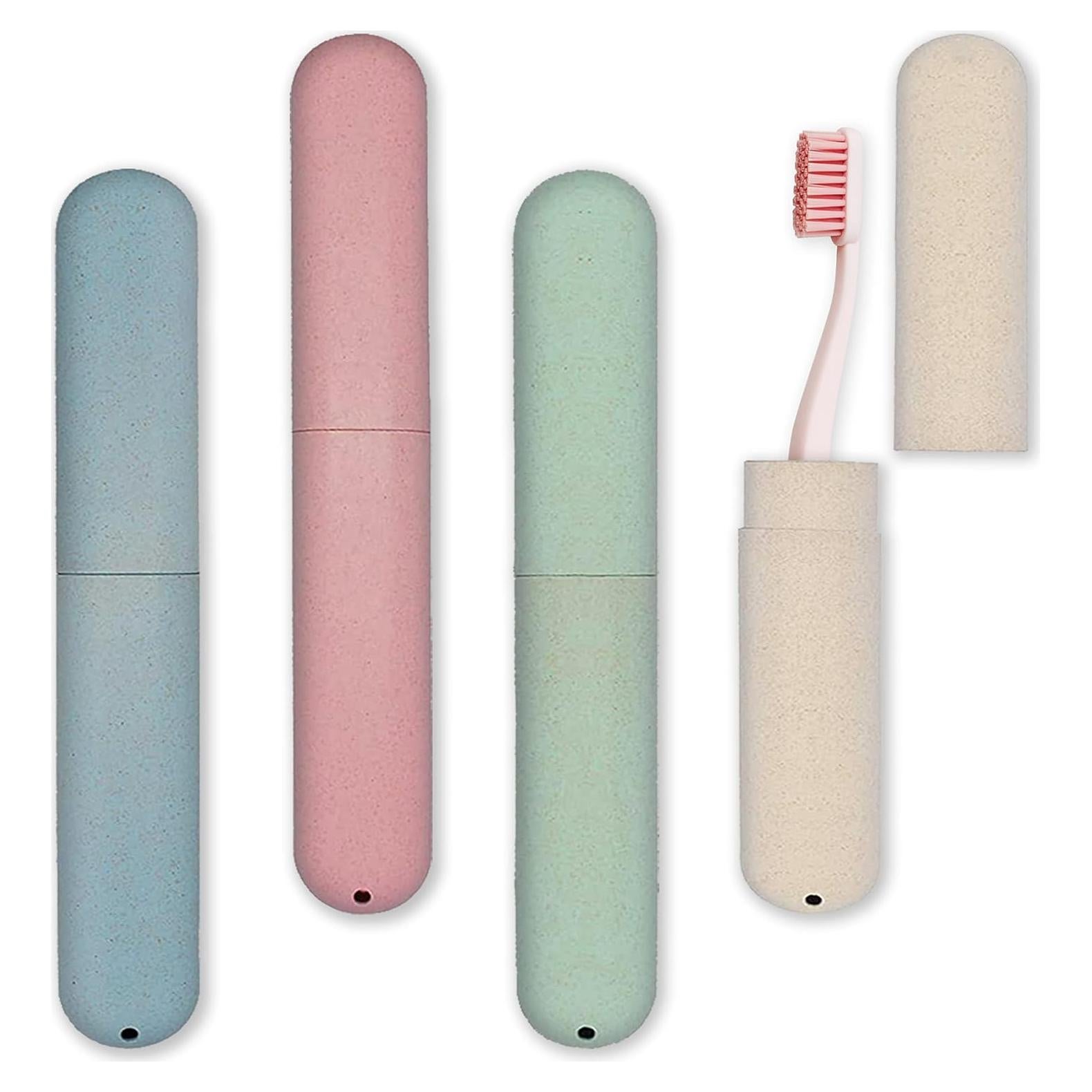 Estuche de Cepillo de Dientes de Viaje 4 PCS Flytofer