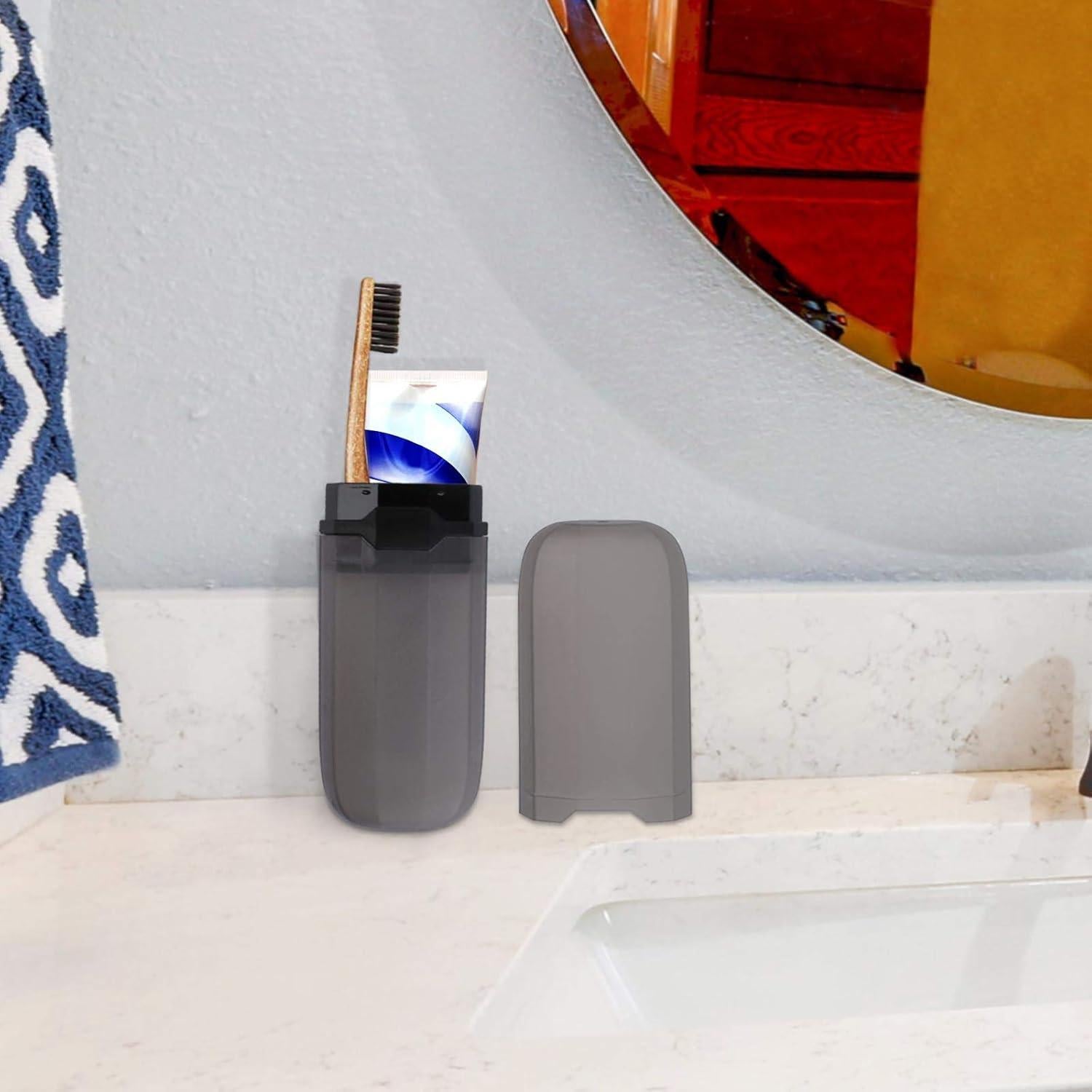 Estuche de Viaje para Cepillos de Dientes Yeeco Negro 20 cm