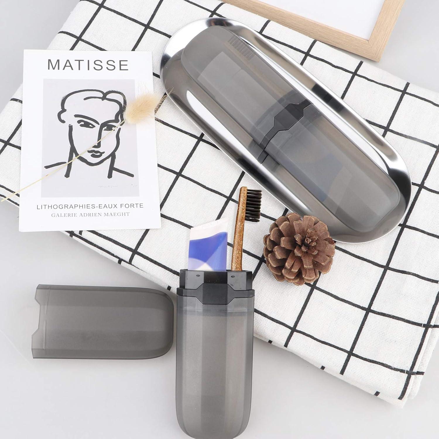 Estuche de Viaje para Cepillos de Dientes Yeeco Negro 20 cm