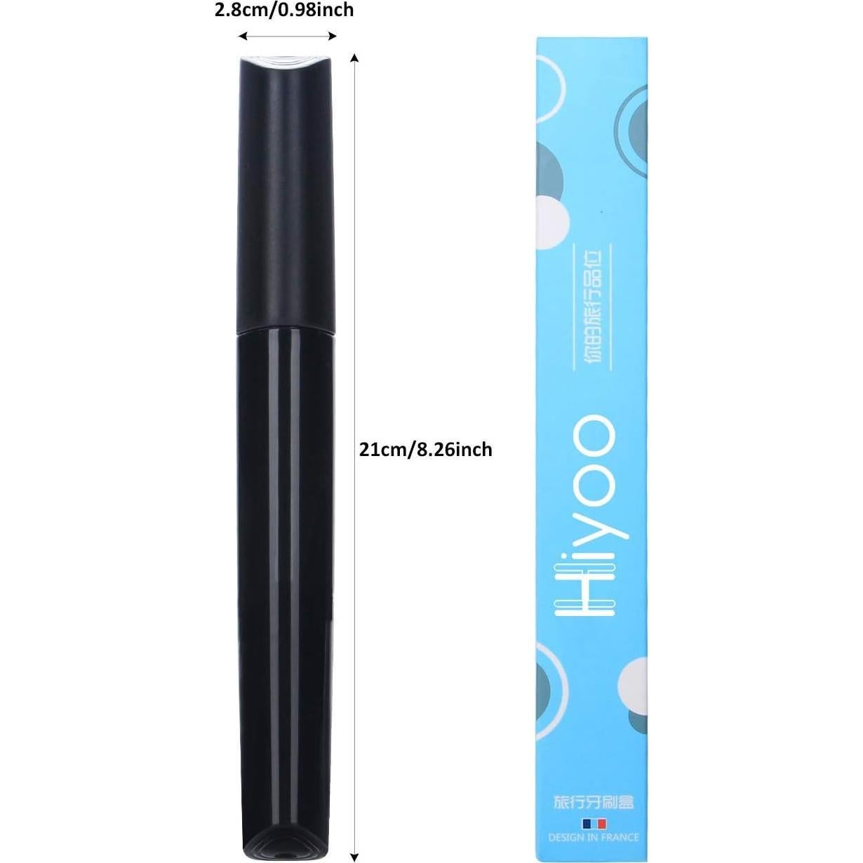 Estuche de Cepillo de Dientes MiDubi Negro 21 cm Viaje