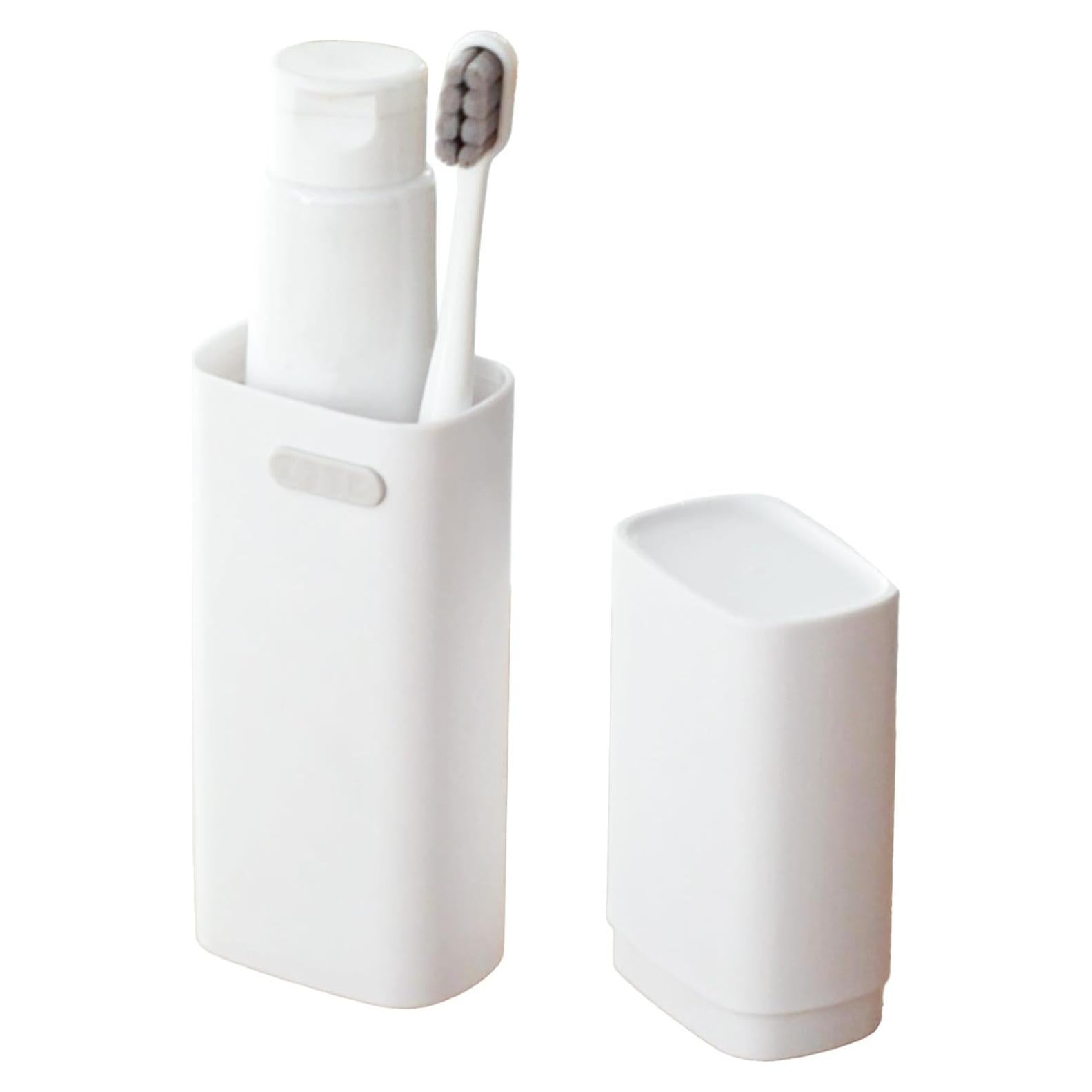 Estuche de Cepillo de Dientes de Viaje Crafts Stone Blanco