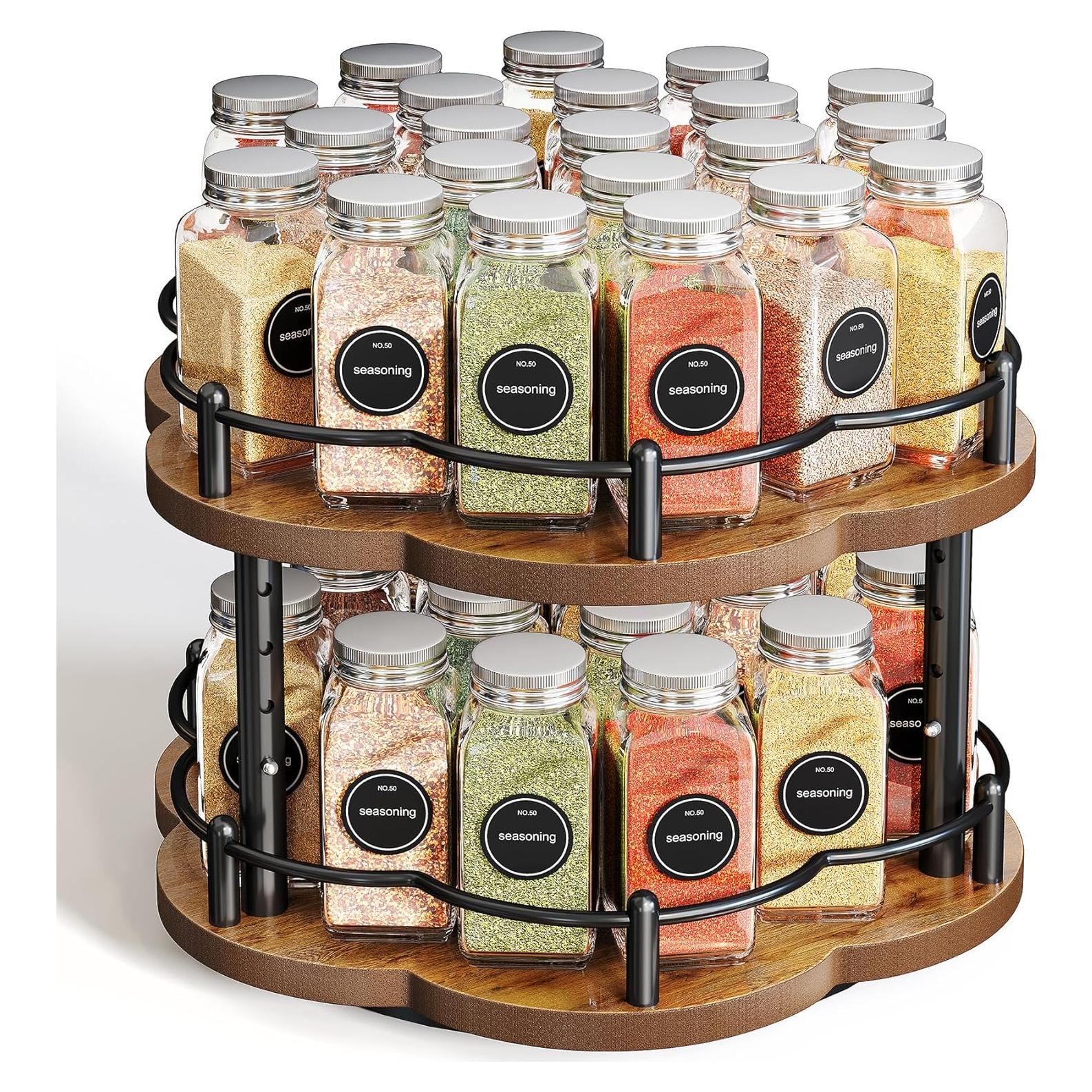 Organizador de Especias Lazy Susan HKWOTINHA 2 Niveles 25.4 cm