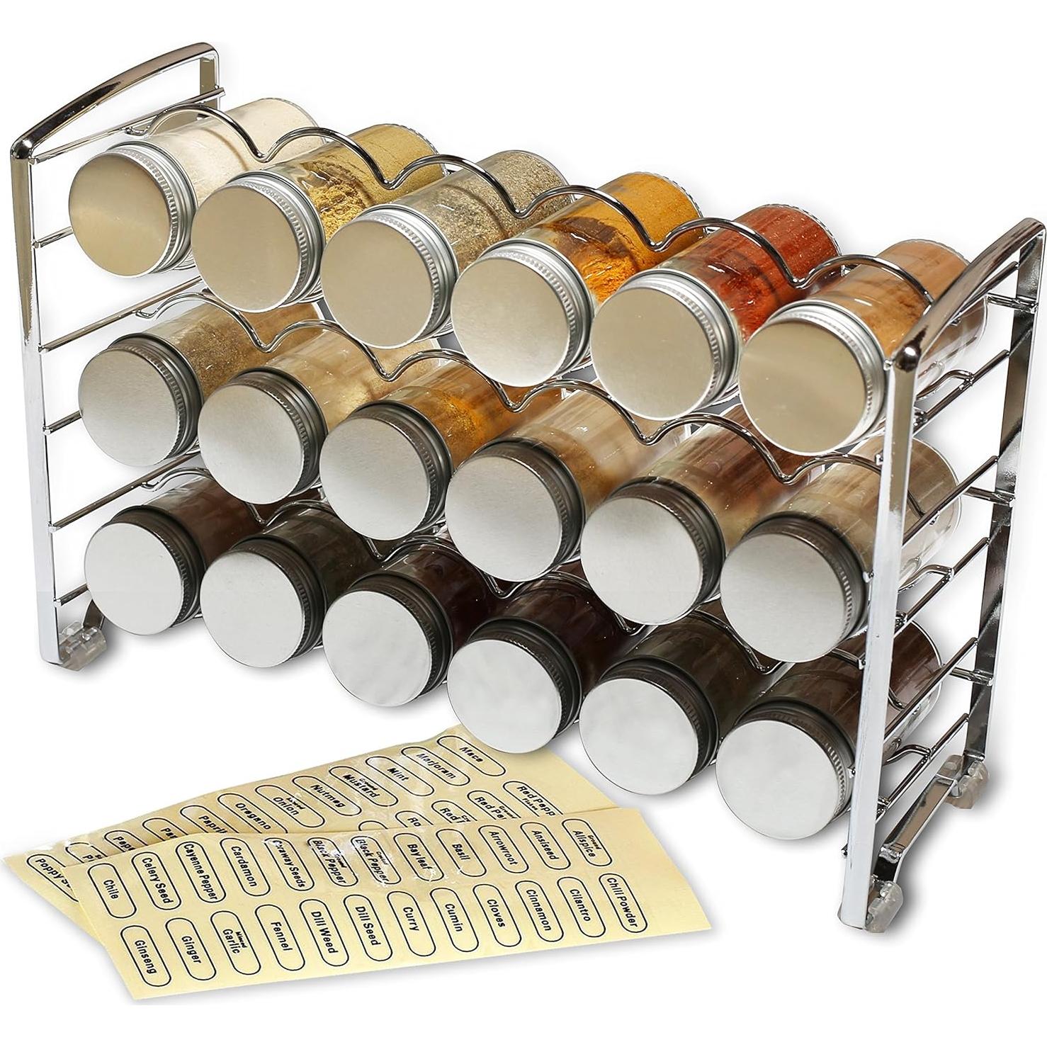 Soporte para Especias Deco Brothers 18 Botellas Cromo