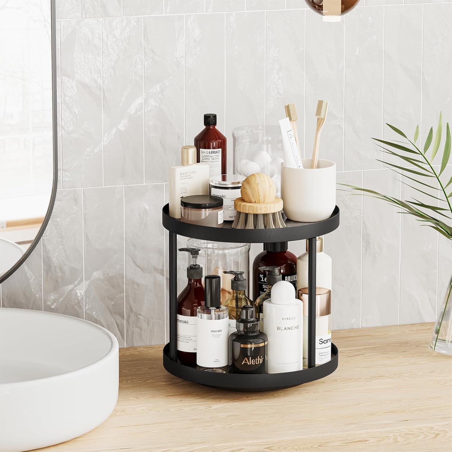 Organizador Giratorio de 2 Niveles Giikin para Especias 18x18x22 cm