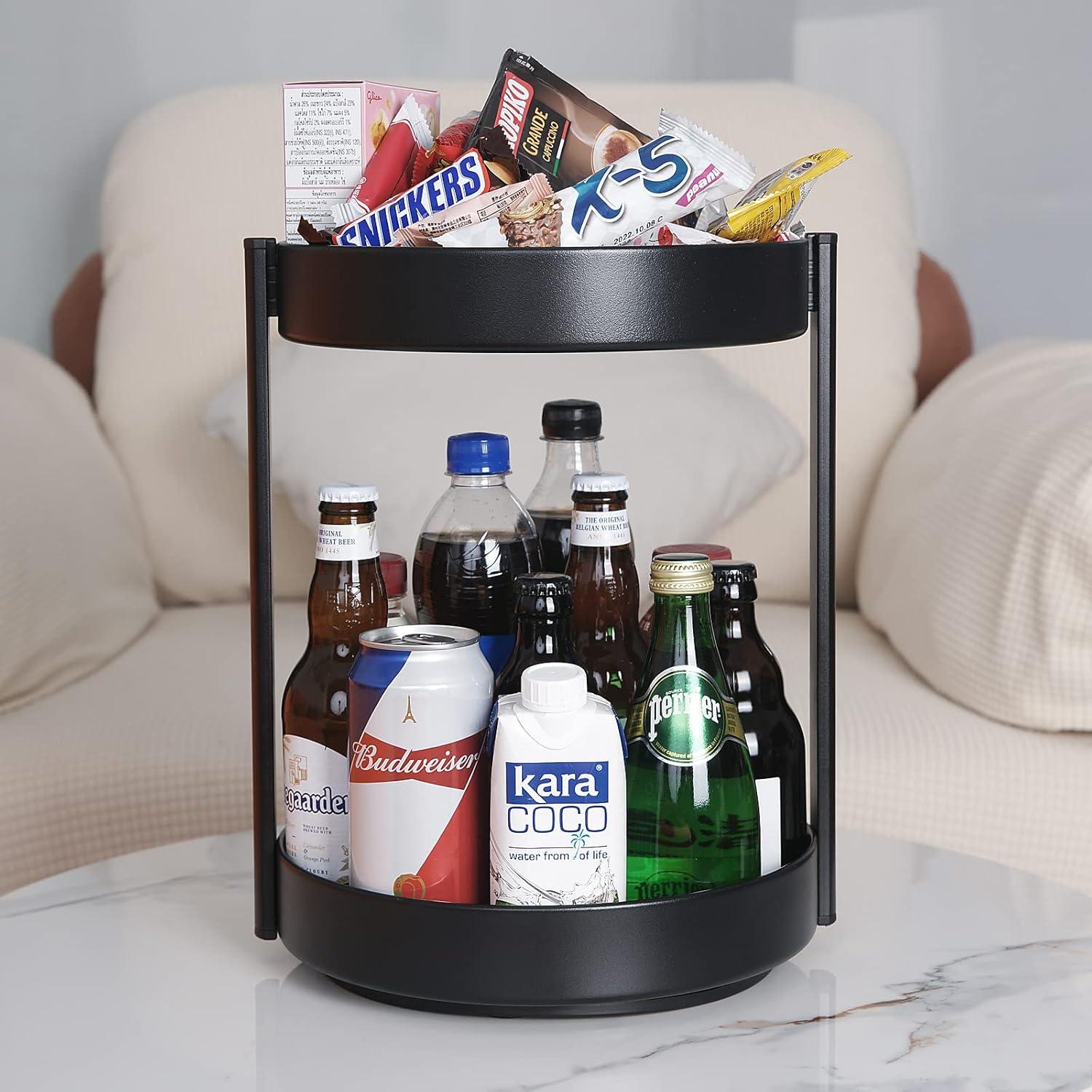 Organizador Giratorio XNTONG 2 Niveles Acero Inoxidable 25,4 cm