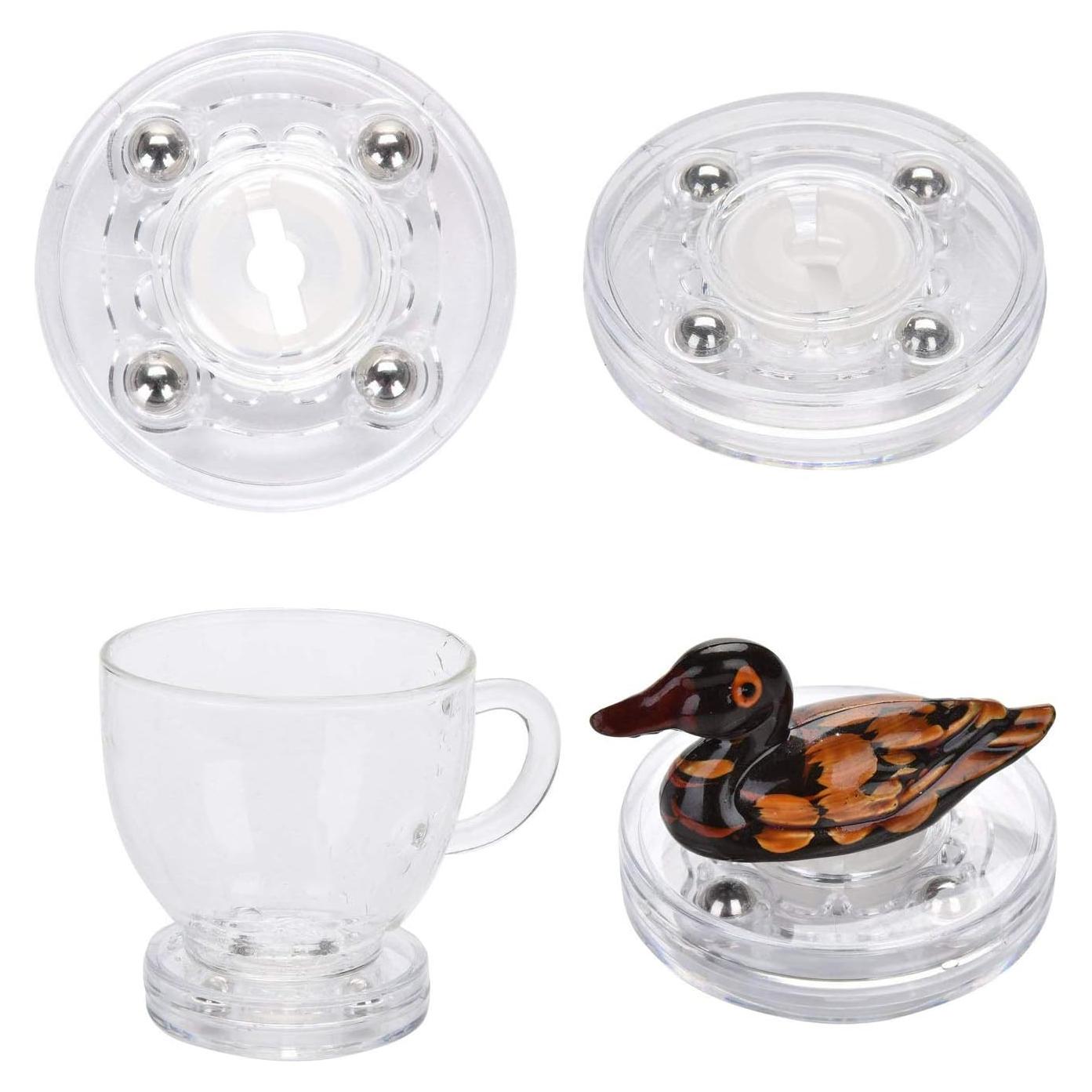 Organizador Giratorio Acrílico TamBee 4Pcs 5,08cm Blanco