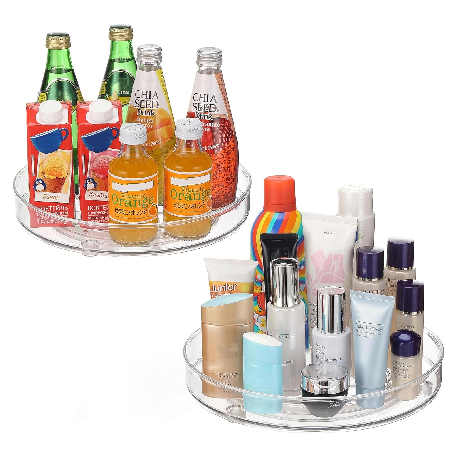 Organizador Giratorio URALFA 2 Paquetes 26.67 cm Transparente