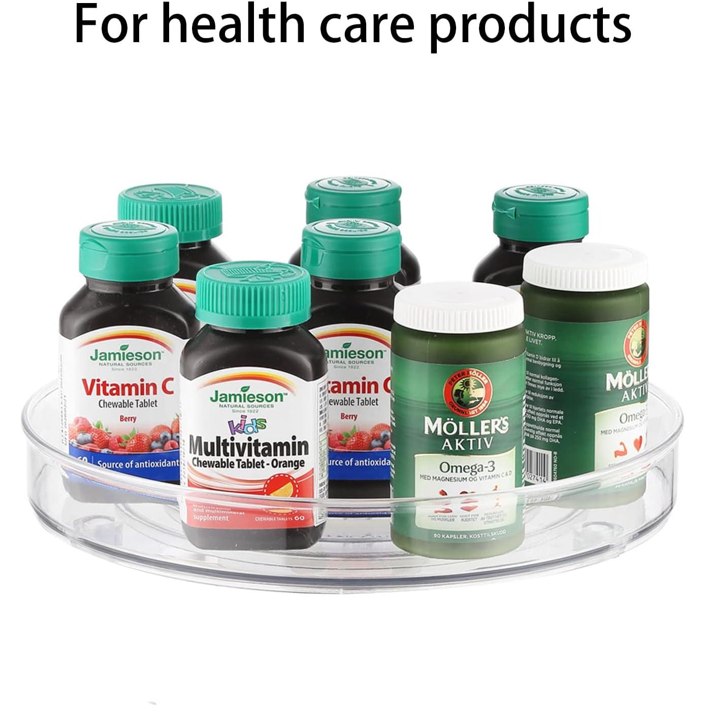 Organizador Giratorio URALFA 2 Paquetes 26.67 cm Transparente