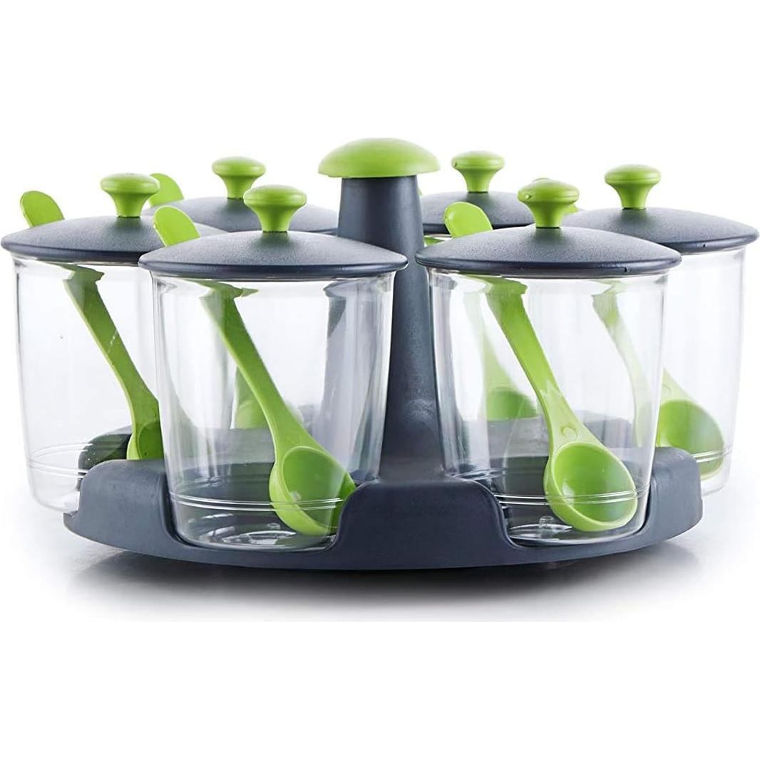 Contenedor de Especias G&D con 6 Frascos Transparentes 25,4cm