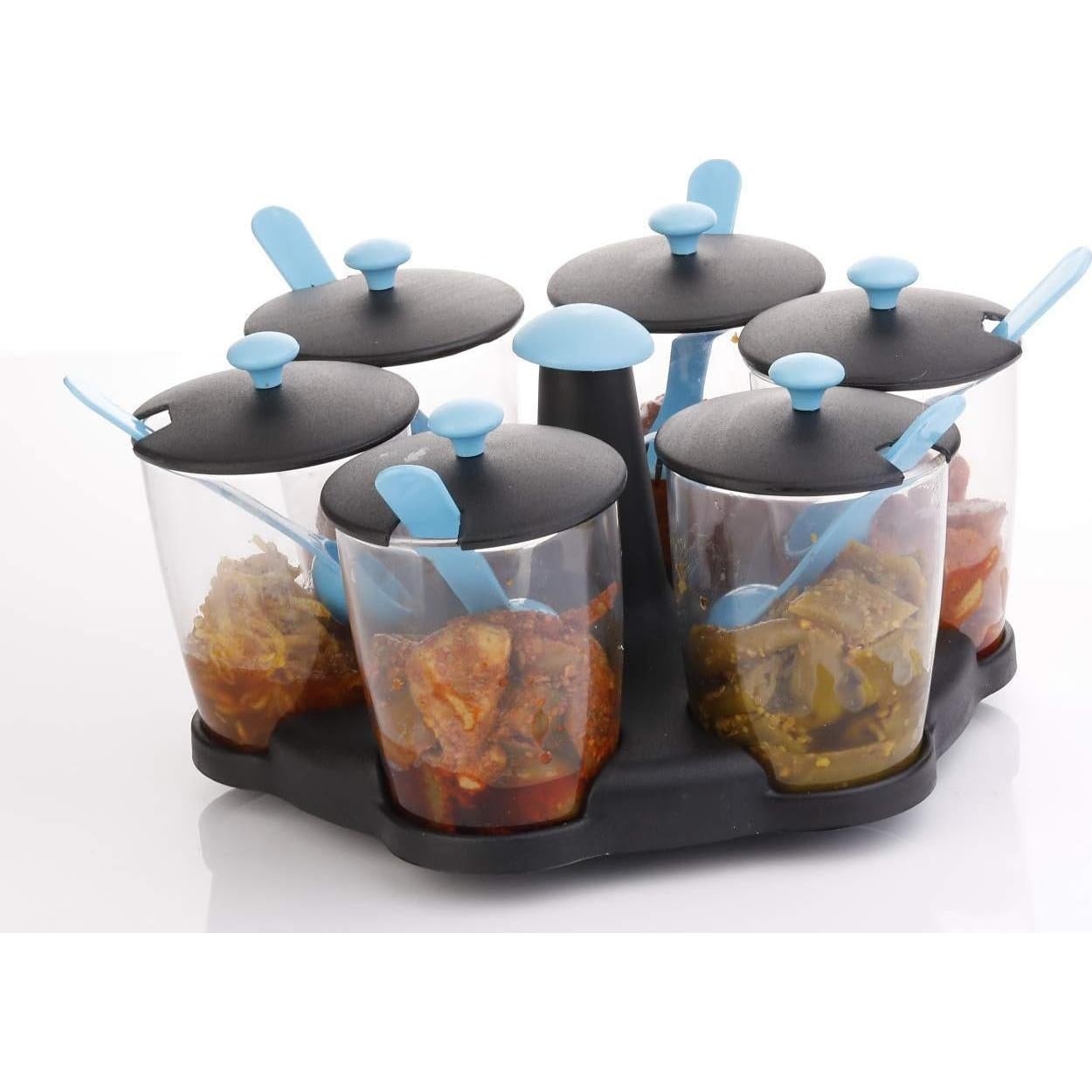 Contenedor de Especias G&D con 6 Frascos Transparentes 25,4cm