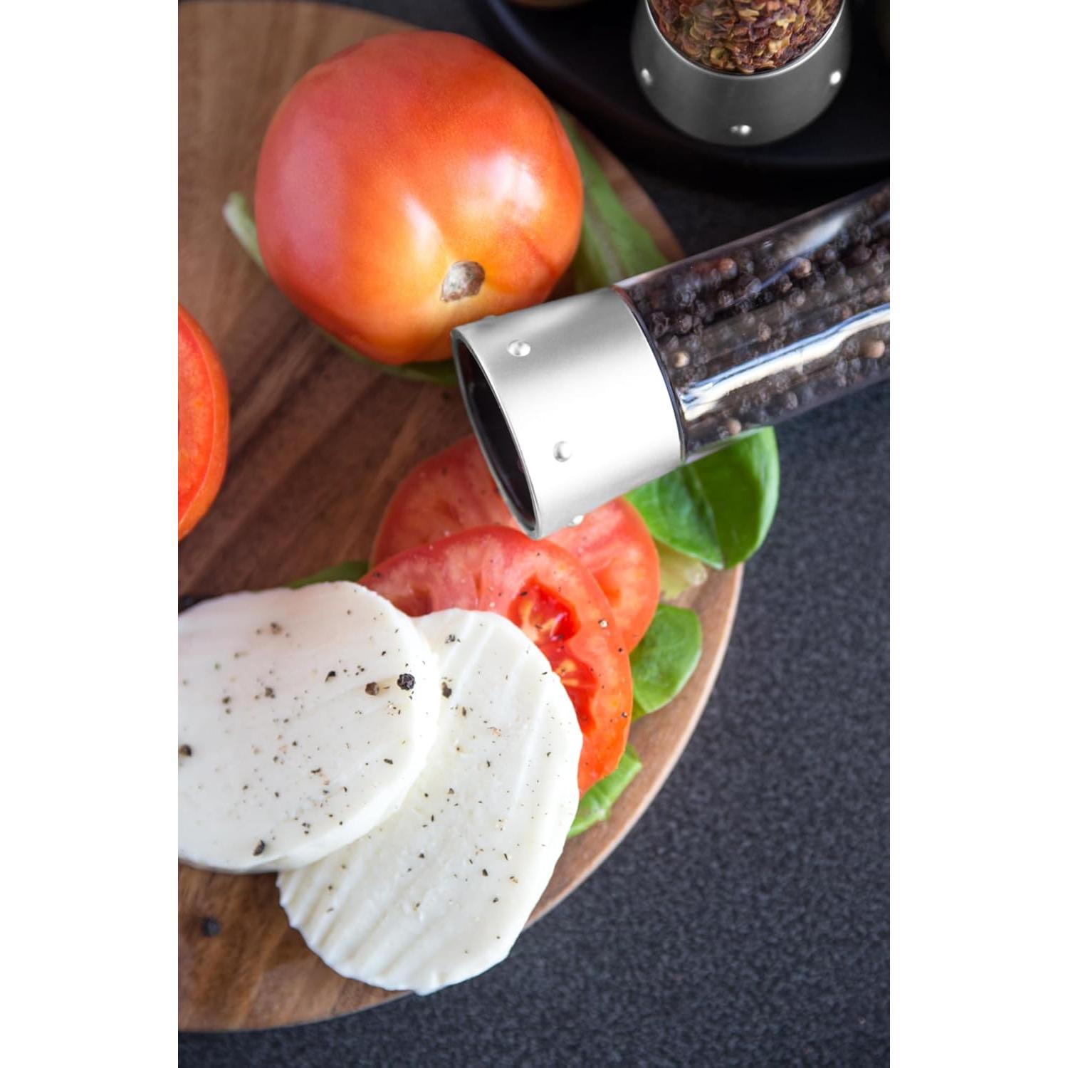 Estante de Especias KitchenArt Elite, 8 Tarros, Plateado