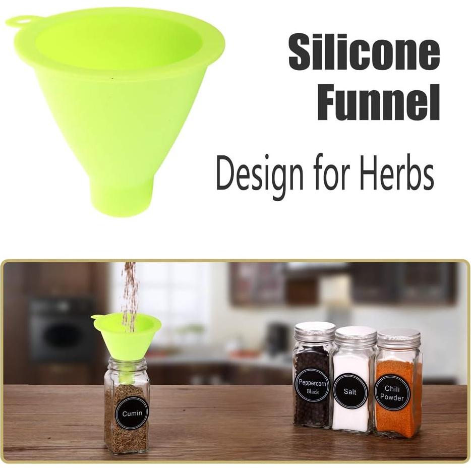 Organizador de especias SWOMMOLY 36 frascos y 396 etiquetas