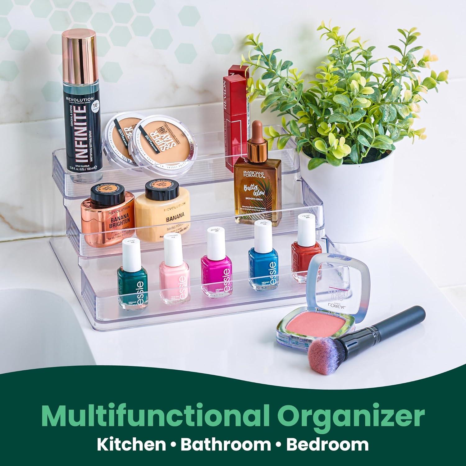 Estante de Especias Oizeir Acrílico 3 Niveles 26.4x10.2 cm