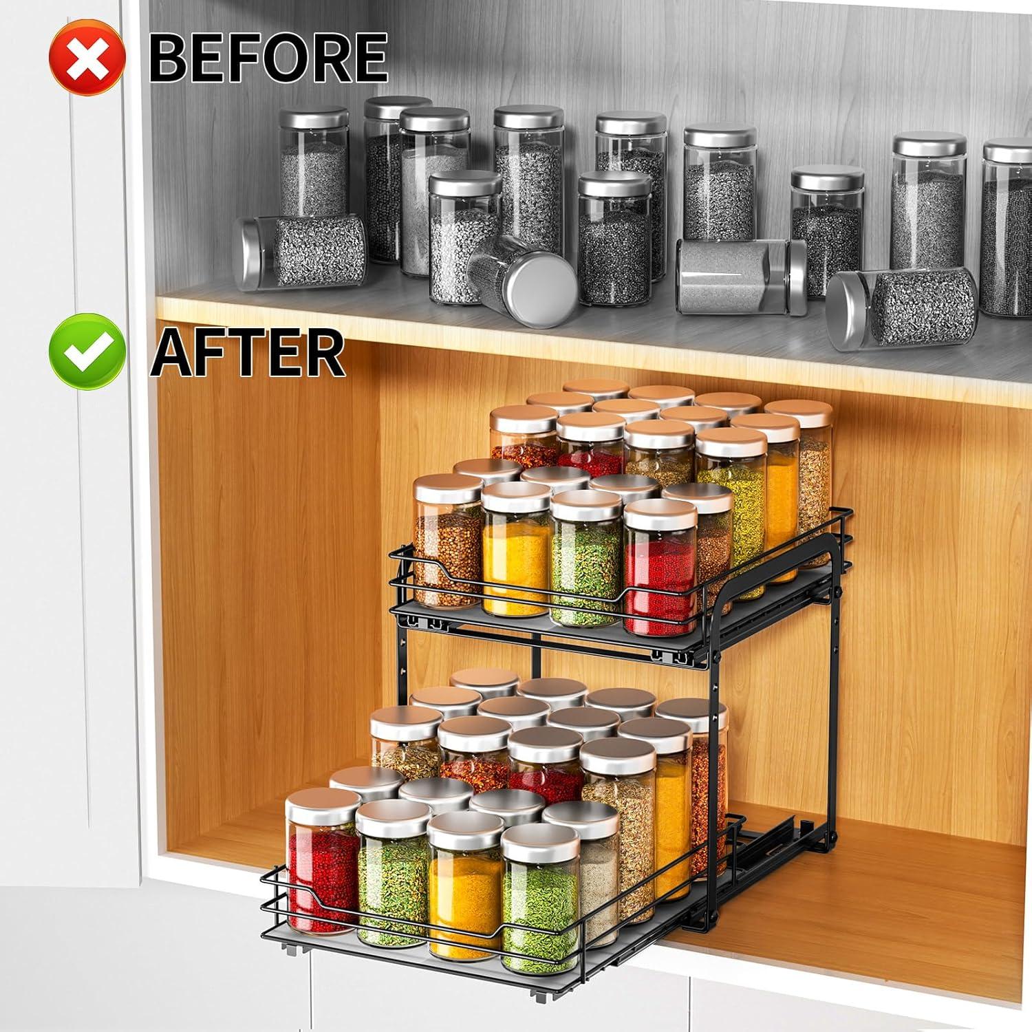 Organizador de Especias RCHYFEED 2 Niveles 1.63 kg Ajustable
