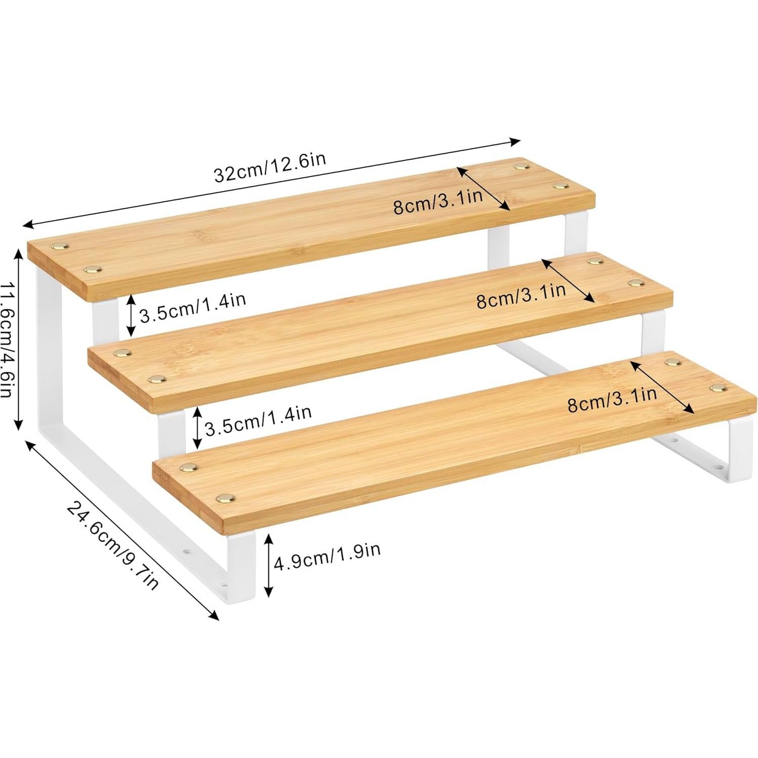 Organizador de Especias de 3 Niveles ASTOTSELL - Bambú